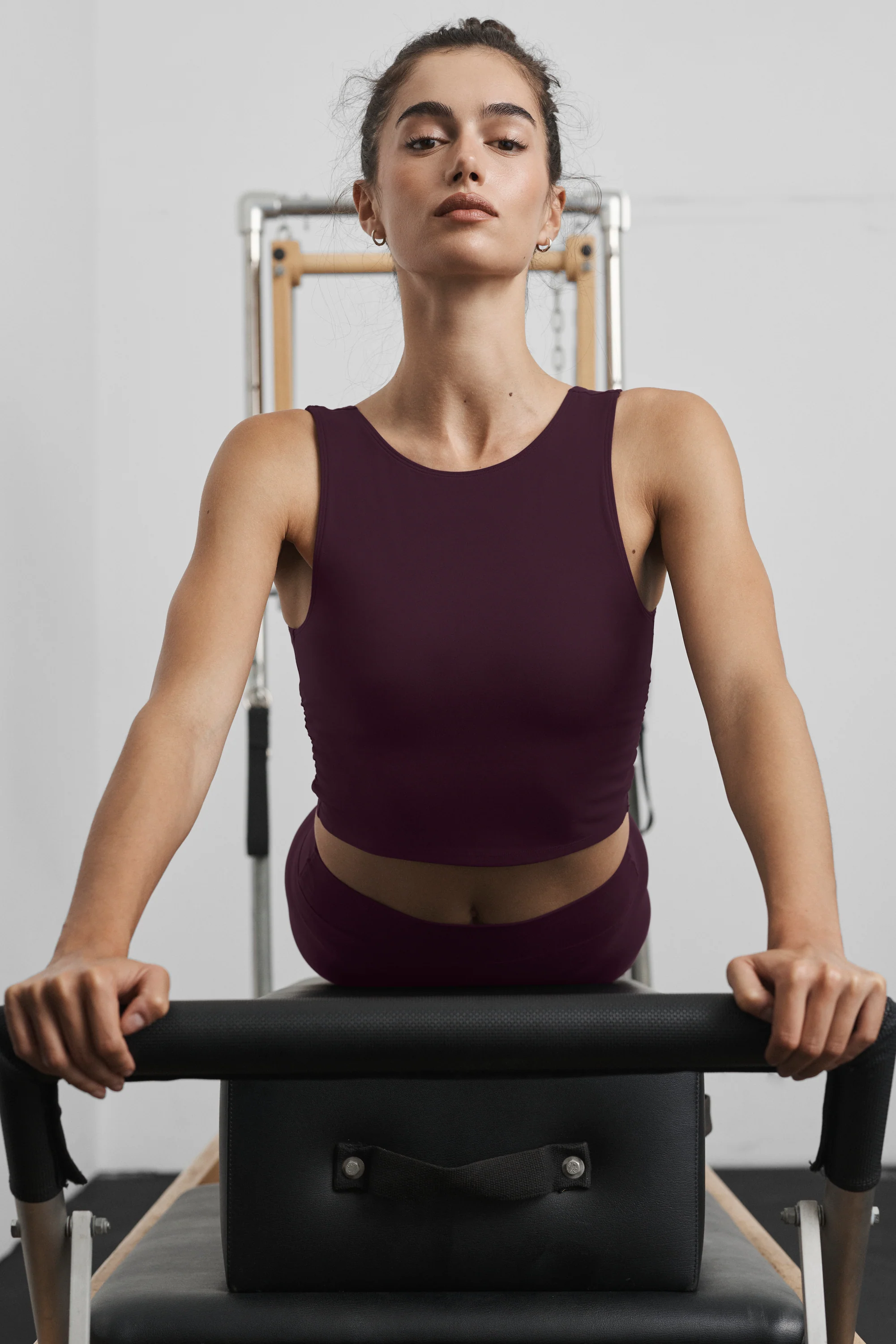 Sujetador ALO Softsculpt Entice Bra Tank en Rich Bordeaux