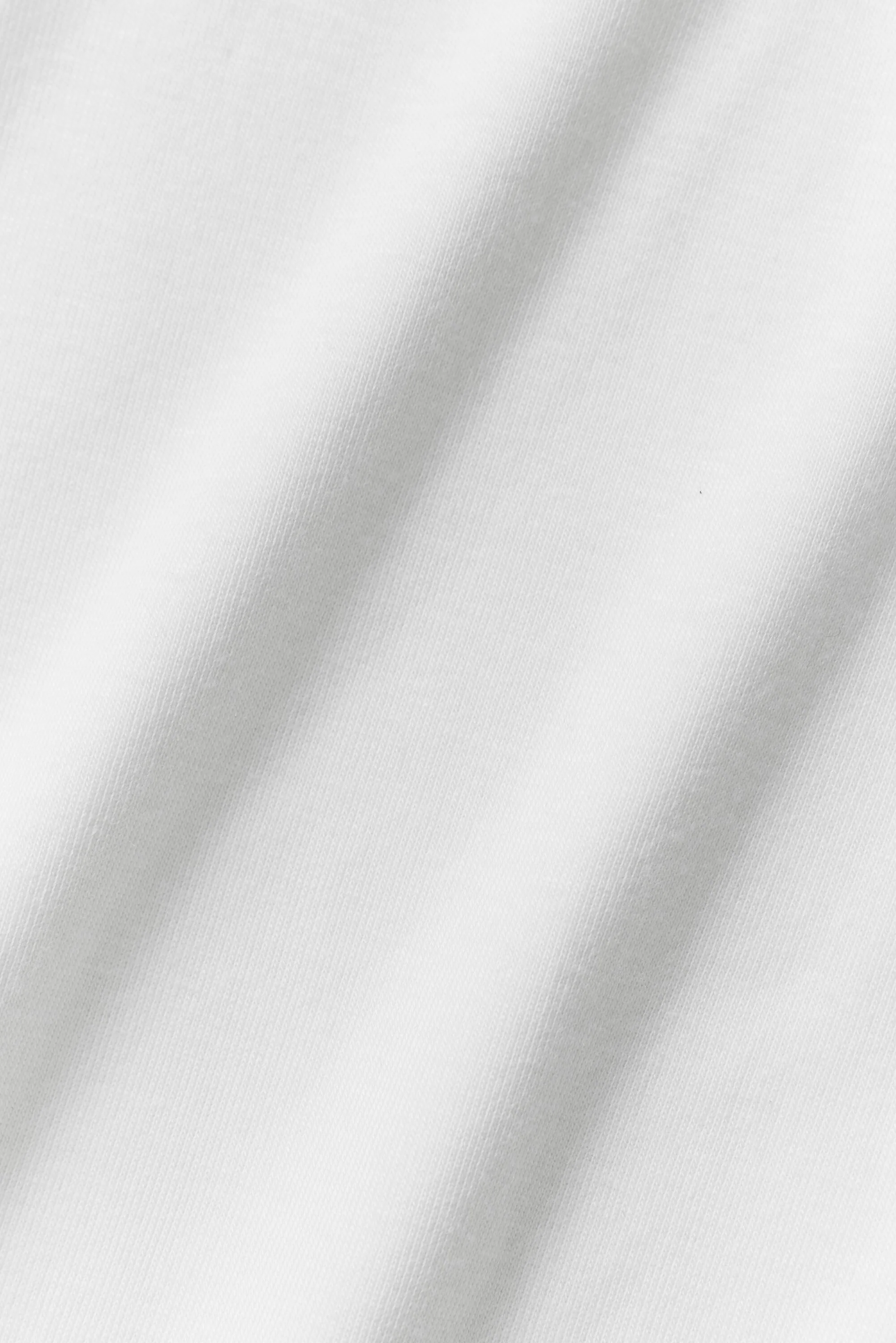 Cropped Timeless Tee in White Cotton Blend for Women
