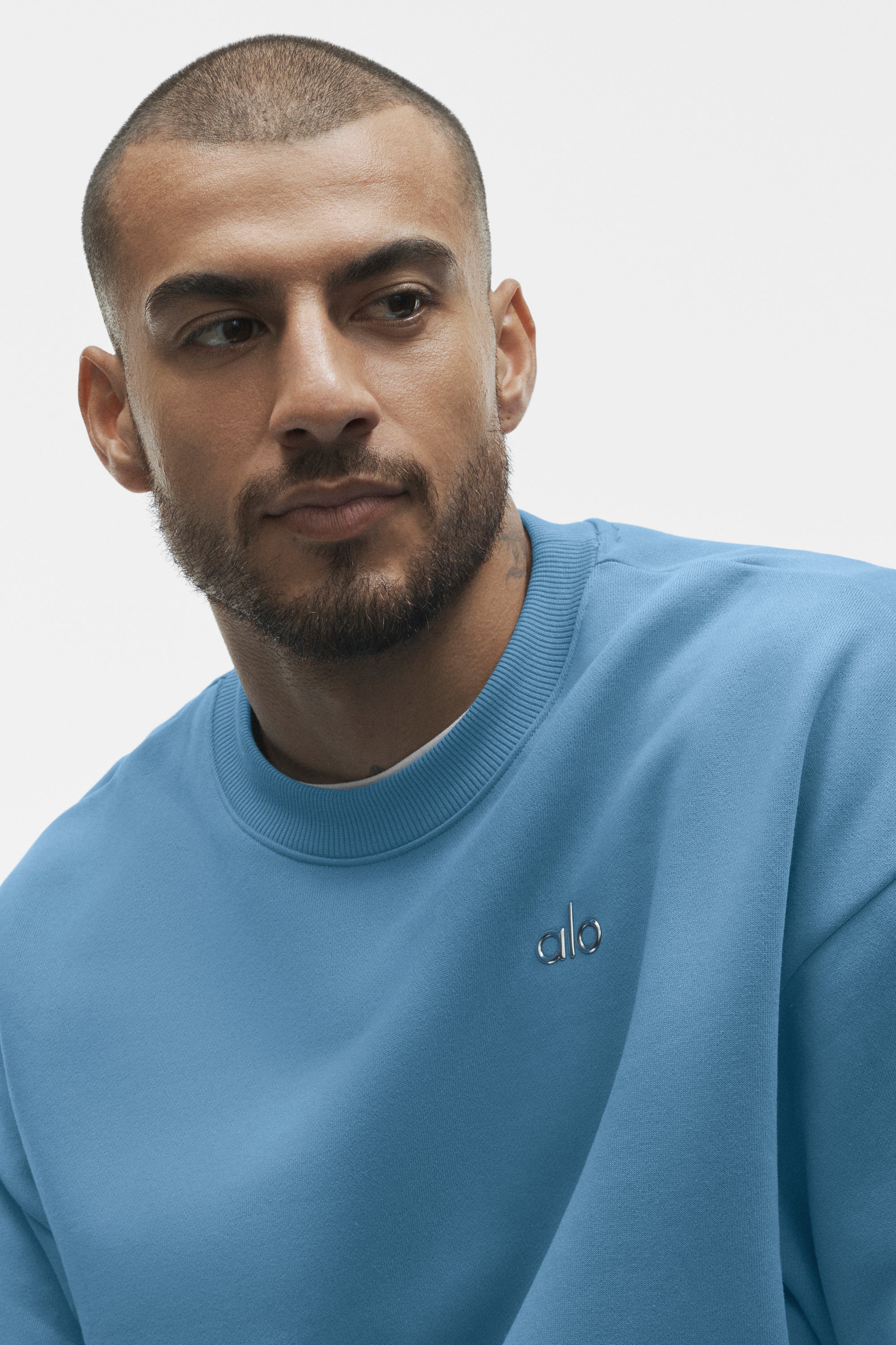 Accolade ronde hals pullover California Blue heren French terry sweatshirt