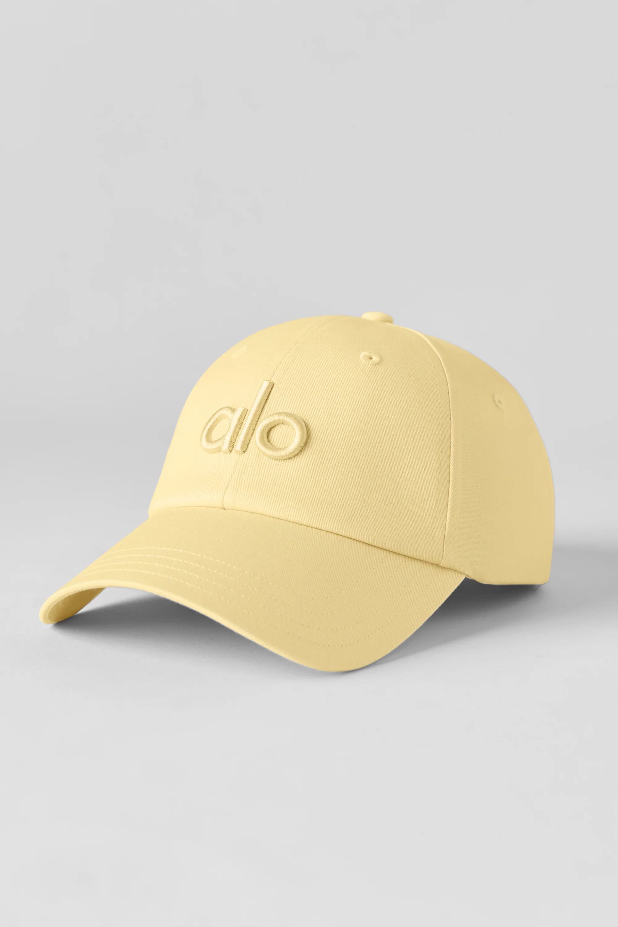 Off-Duty Cap in Warm Butter with Adjustable Velcro Strap