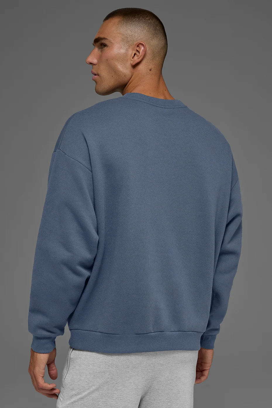 Pullover girocollo uomo Accolade in felpa French Terry Bluestone