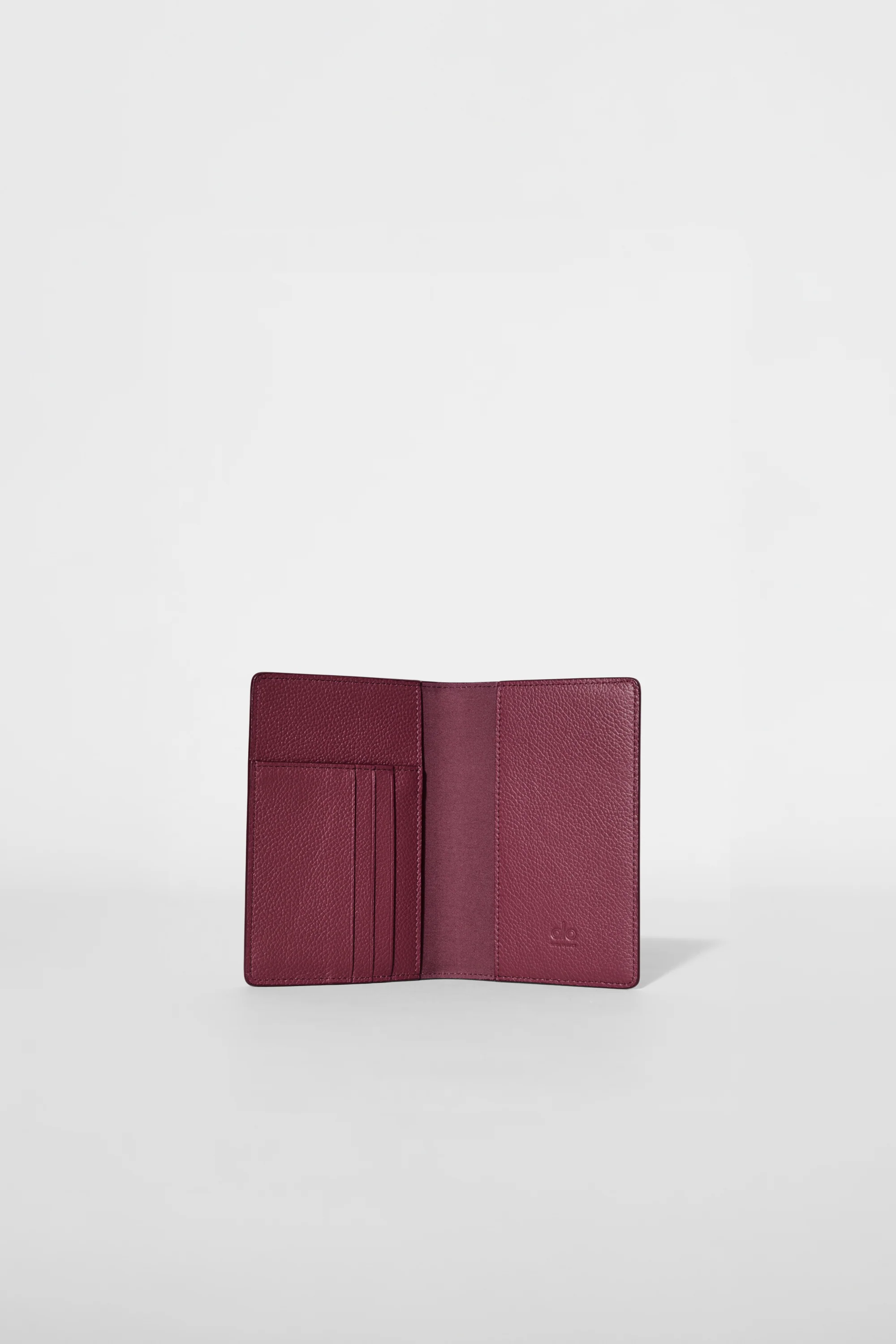 Passport Cover in Bordeaux Leather with Card and Ticket Pockets