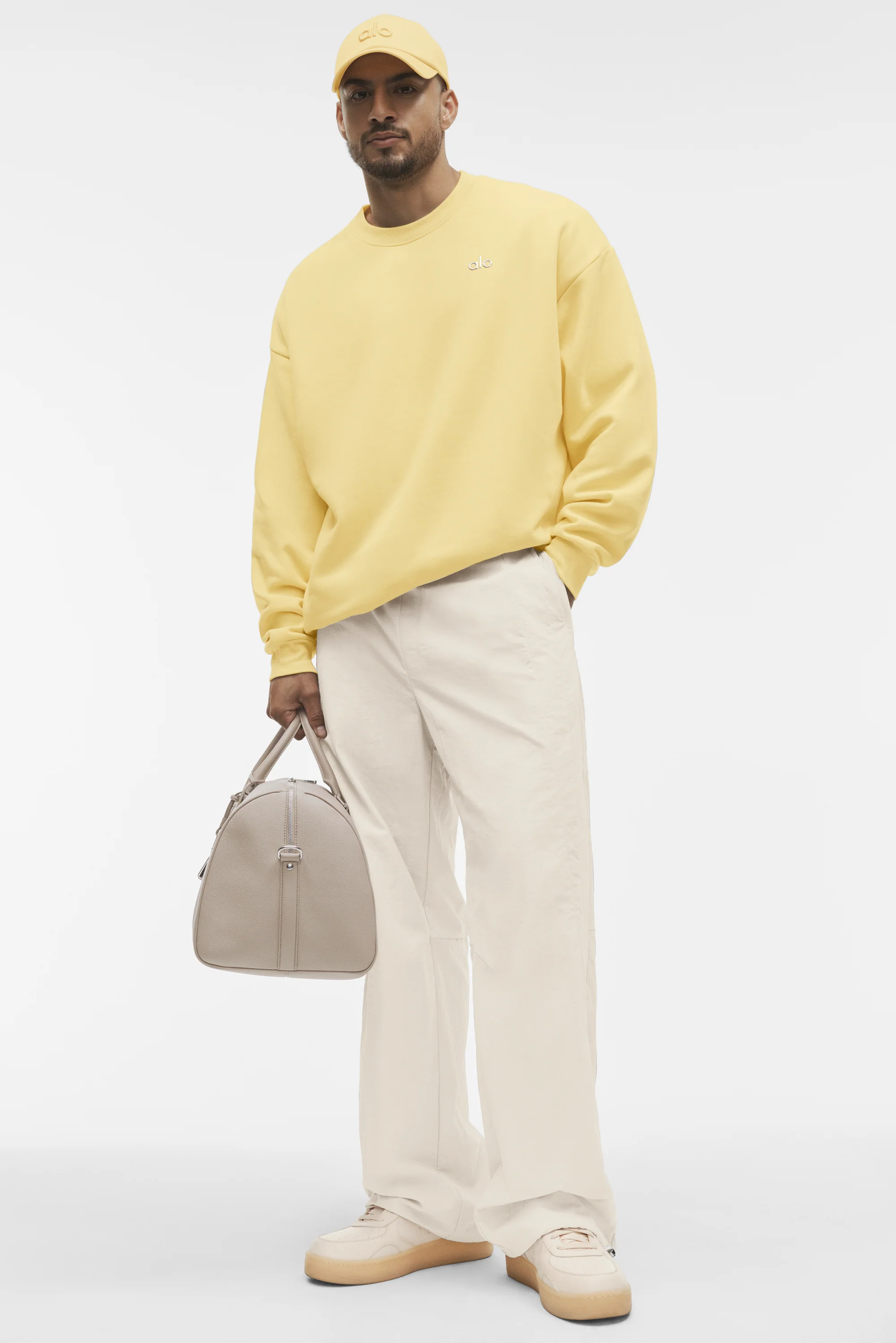 Accolade Crew-Neck-Pullover in Warm Butter aus French Terry