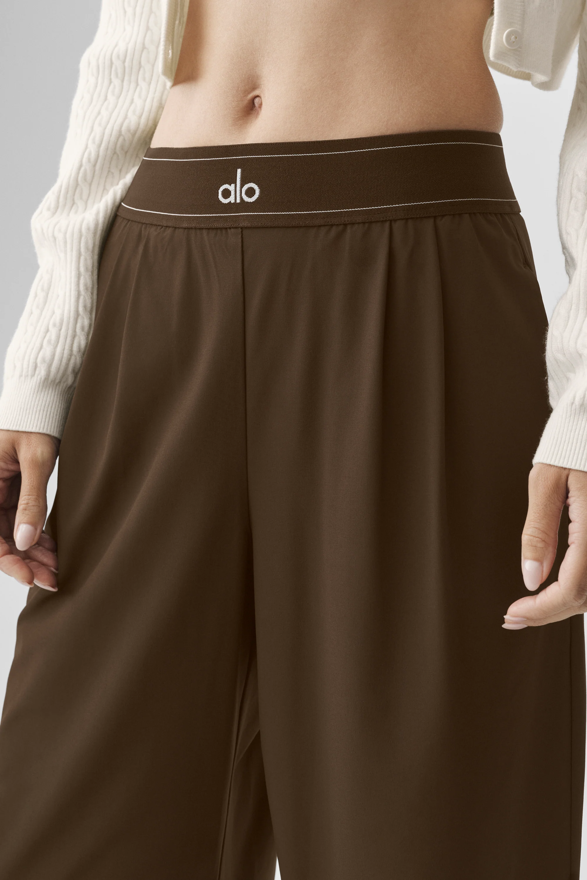 Suit Up Trouser (Short) in Espresso with Boxer-Style Waistband