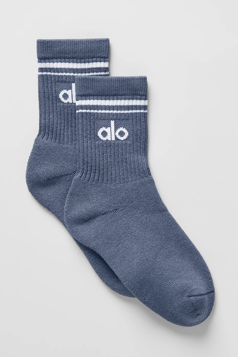 Unisex half-crew Throwback sok i Bluestone/hvid