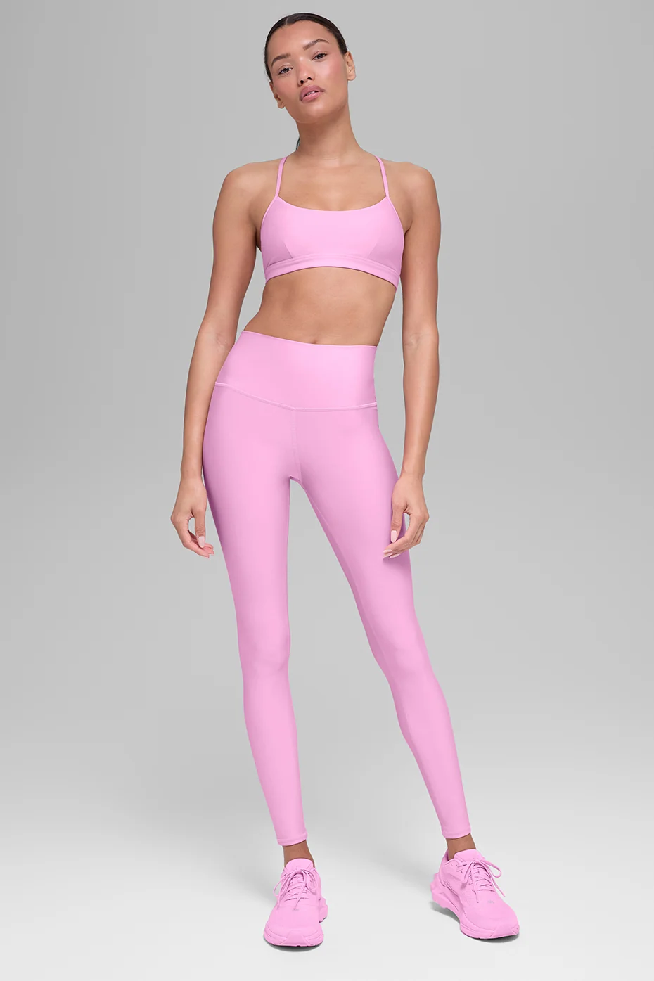 7/8 High-Waist Airlift Legging in Candy Heart Pink for Ankle-Length Coverage