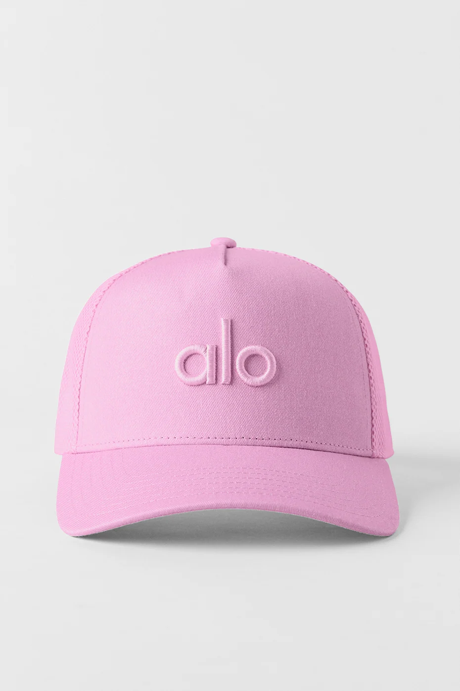 District Trucker Hat in Candy Heart Pink with Mesh Back
