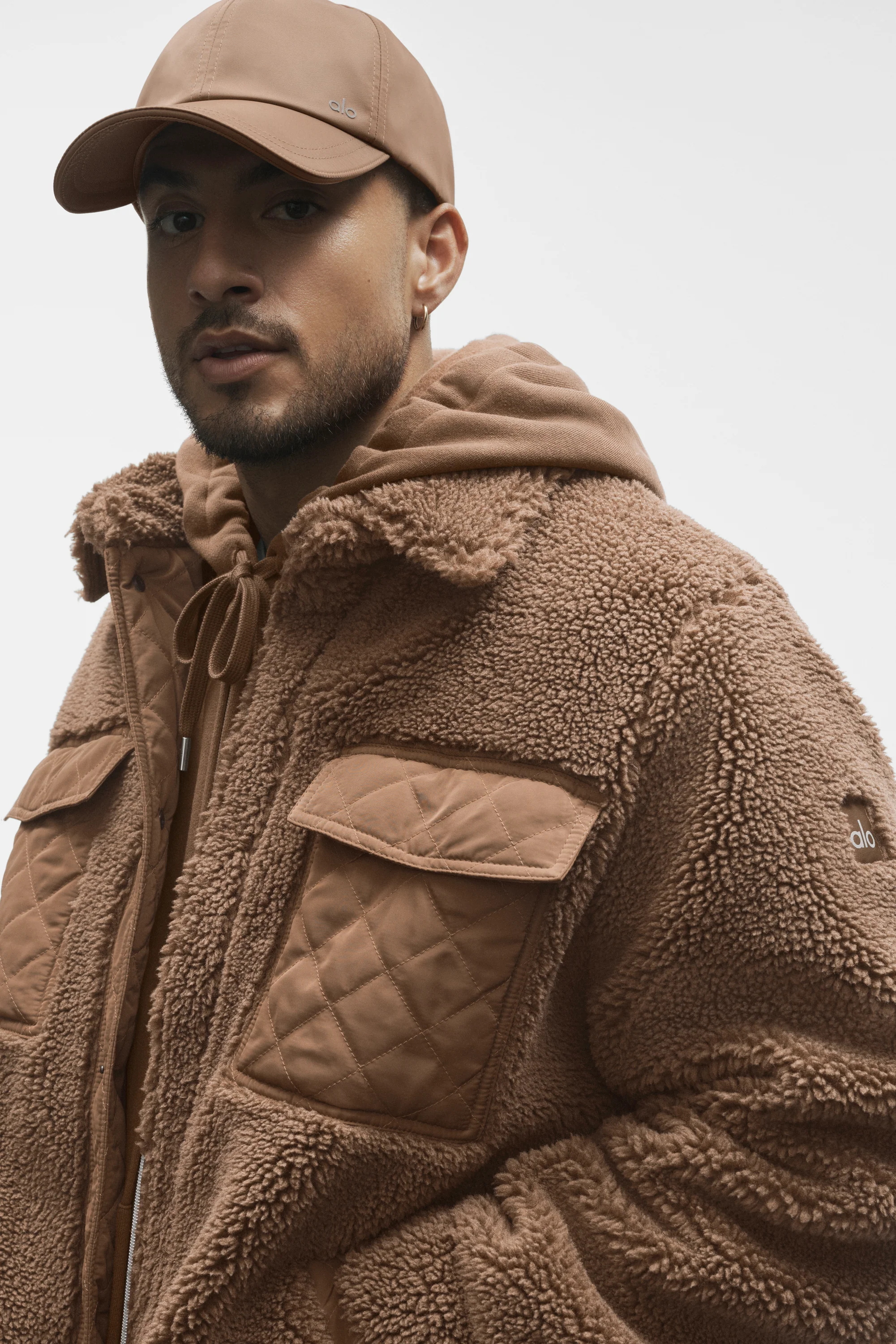 Sherpa Edge Shacket in Java Brown for Men