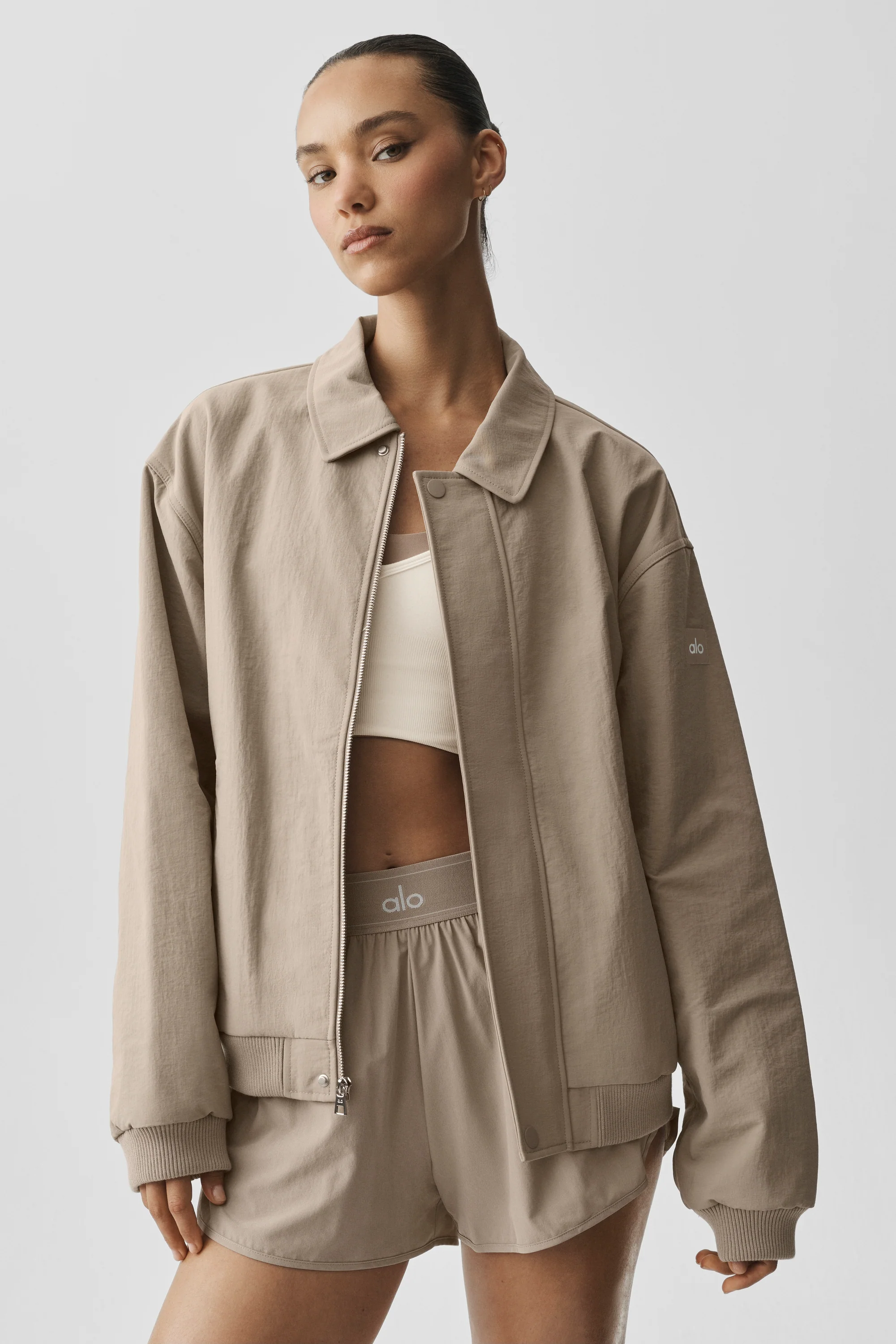 Duality Bomber Jacket in Gravel for Women