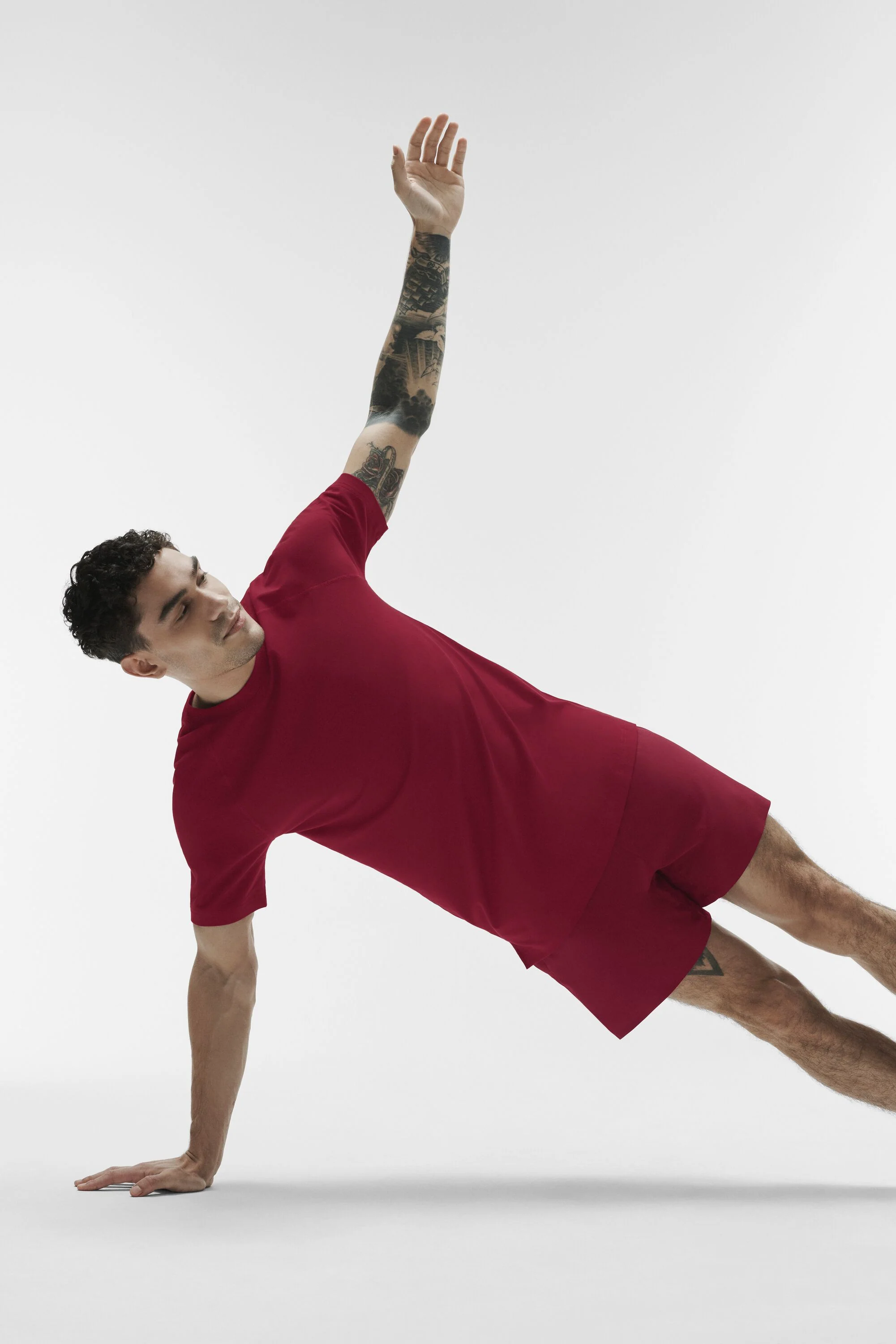T-shirt manches courtes ALO Vapor Crewneck en Garnet