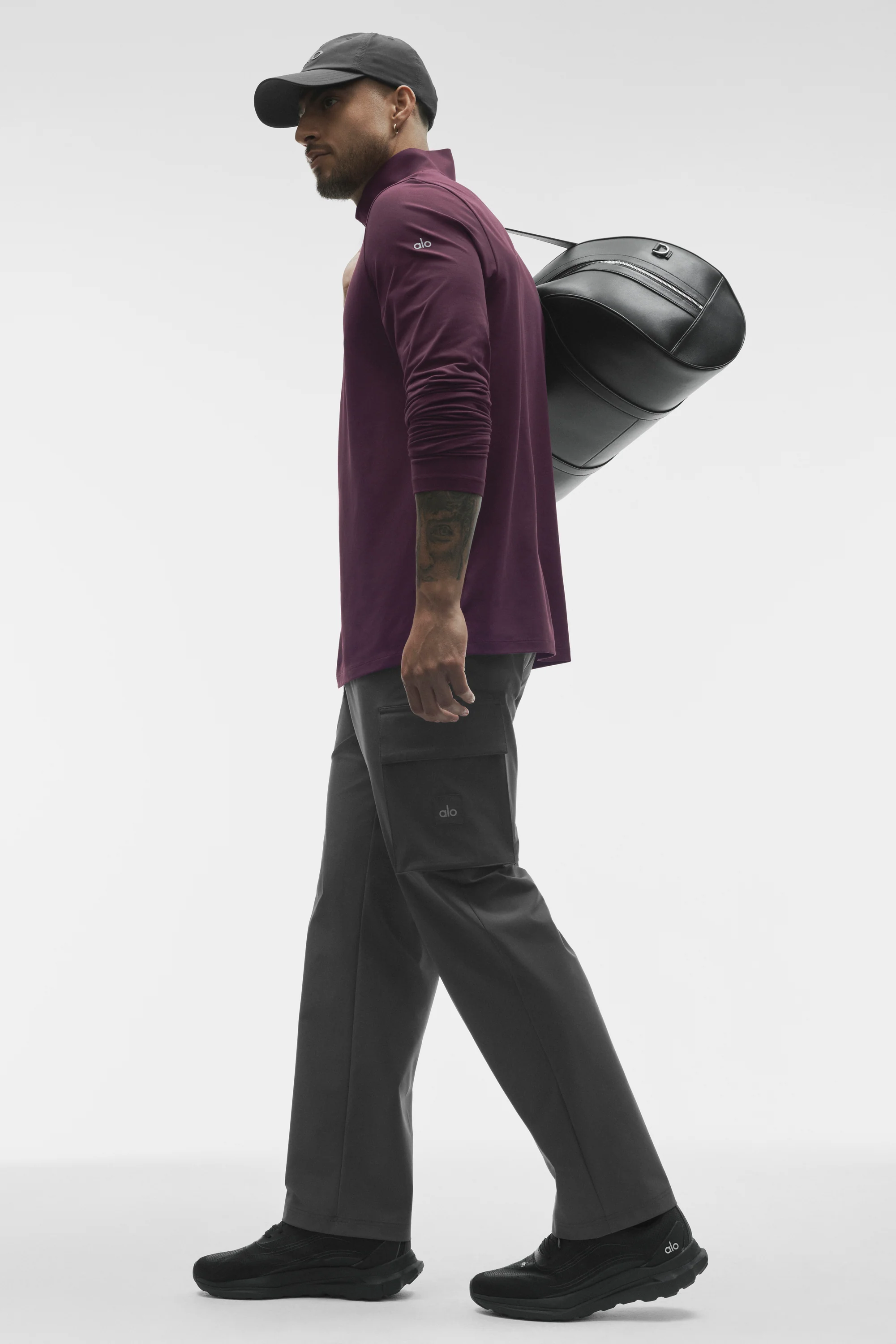Conquer 1/4 Zip Reform Long Sleeve - Rich Bordeaux