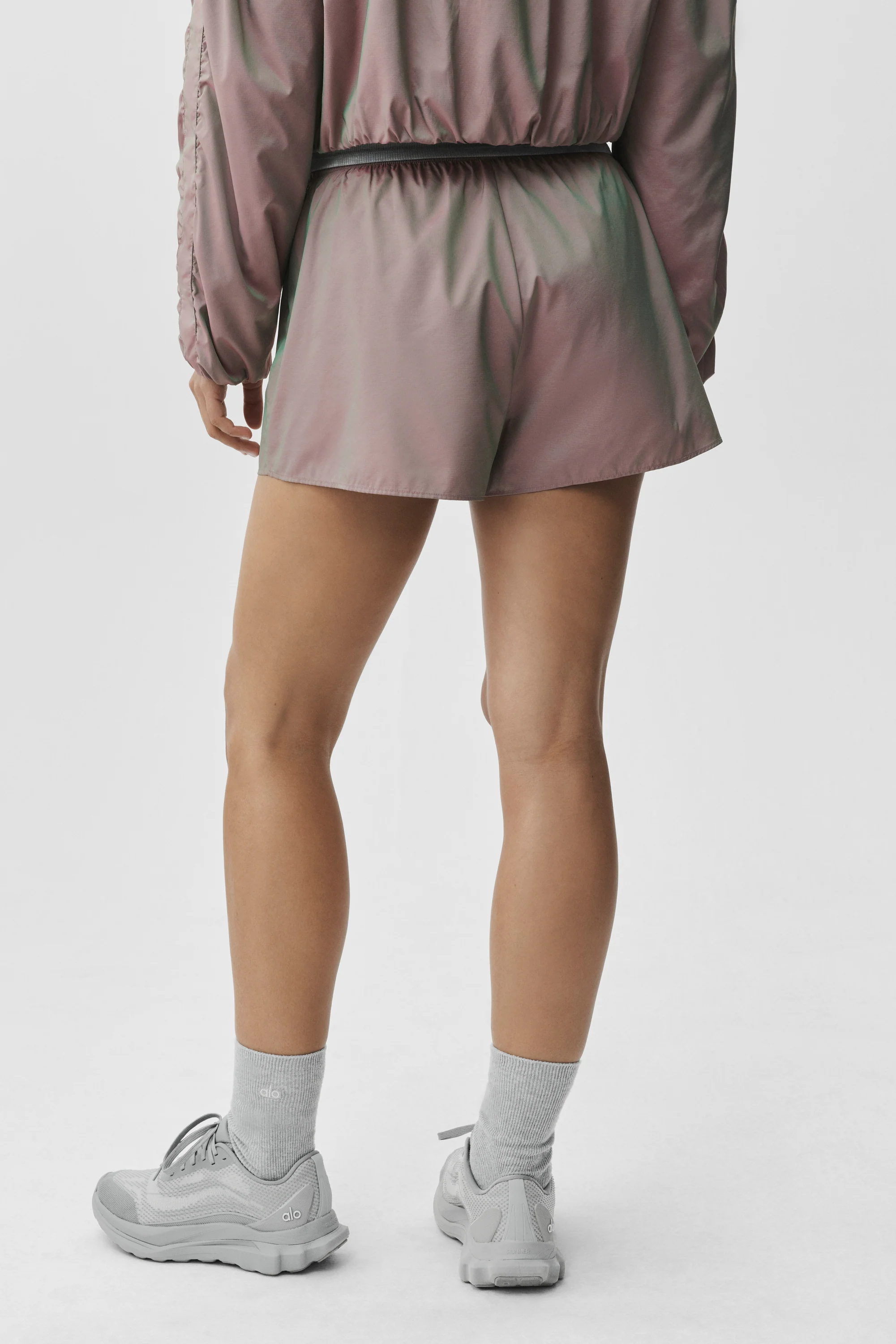High-Waist Prismatic Short in Pink Moonlight with 3 Inch Inseam