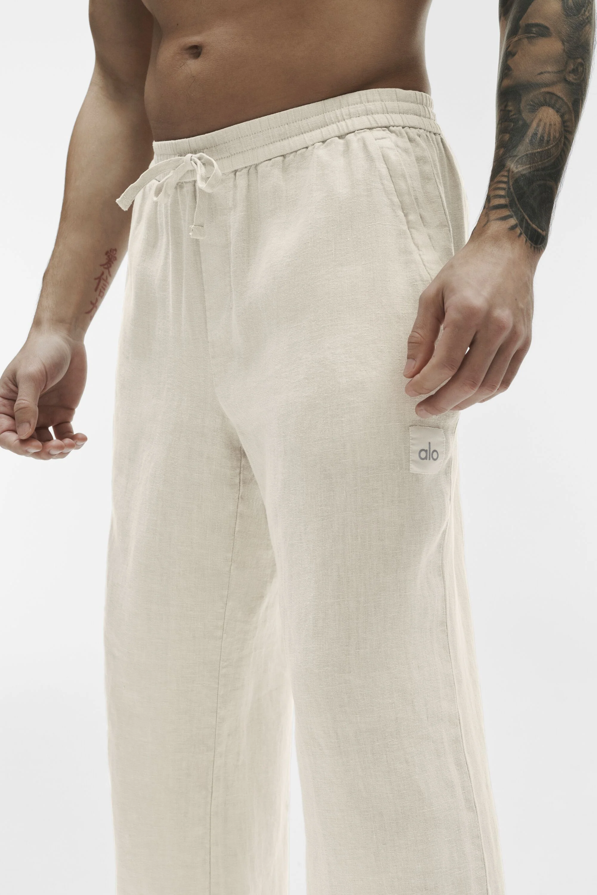Linen Days Straight Leg Pant in Bone for Off-Duty Days