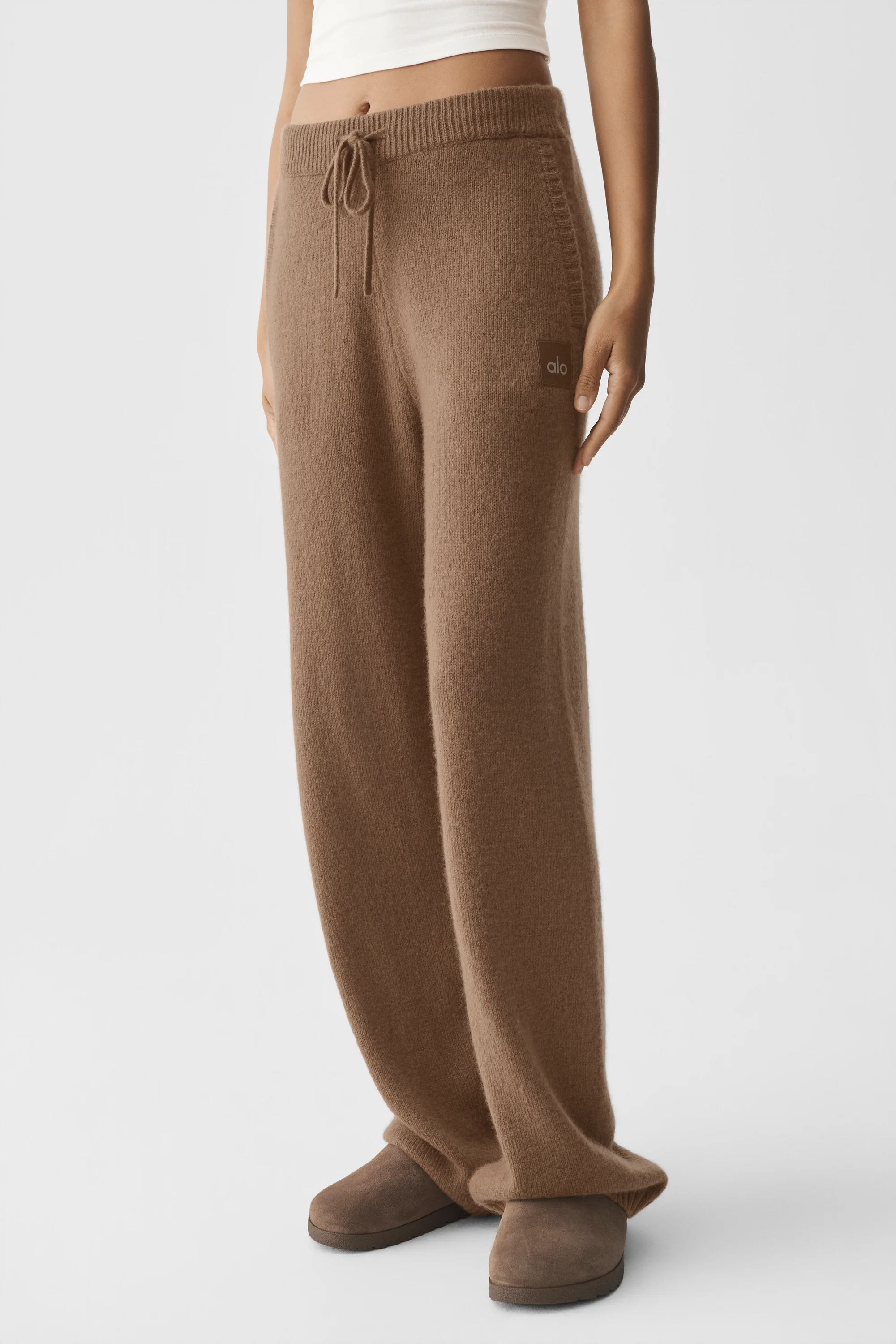 Wool Cashmere New Class Sweatpant in Java Brown