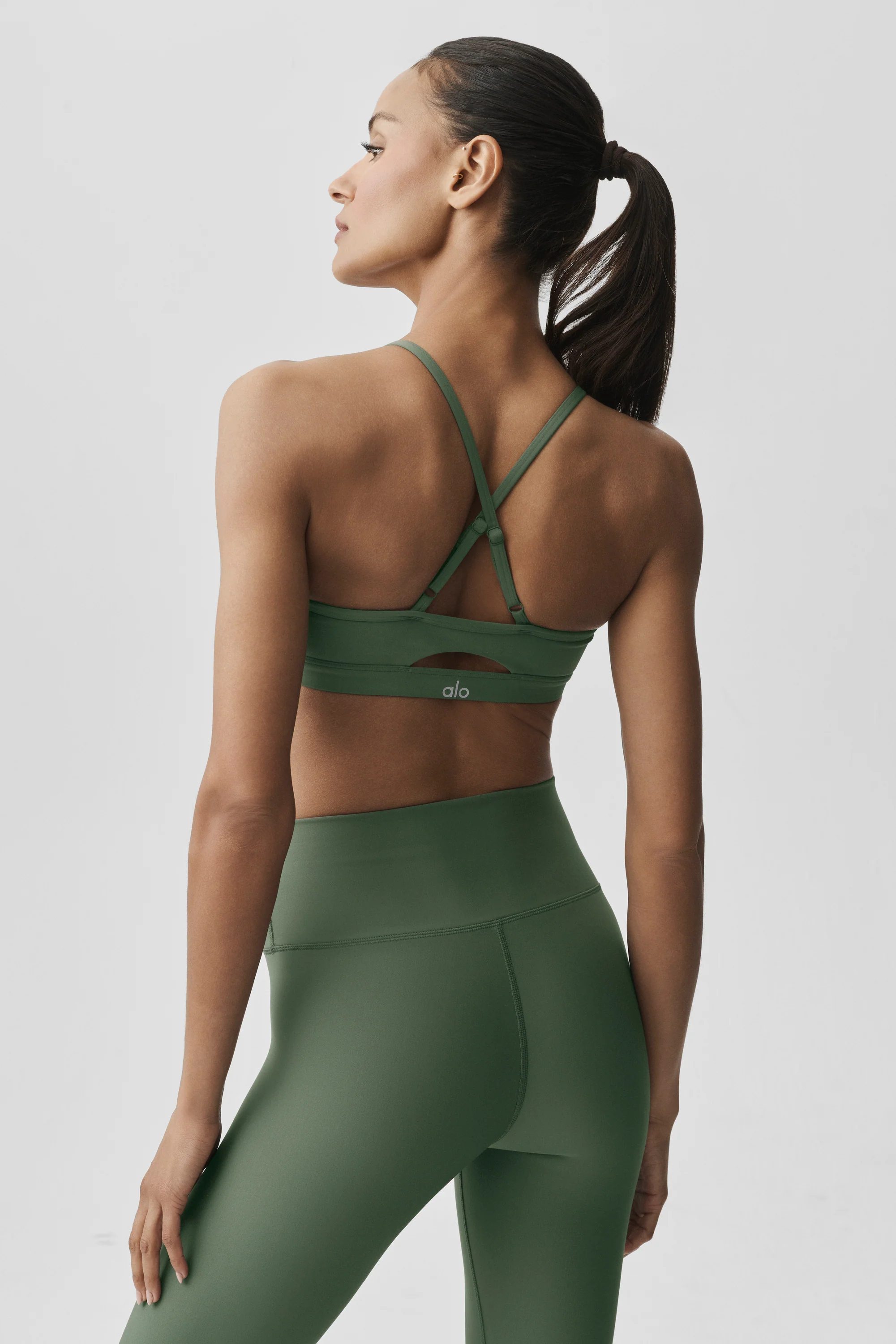 Soutien-gorge Airlift Intrigue vert bambou dos croisé