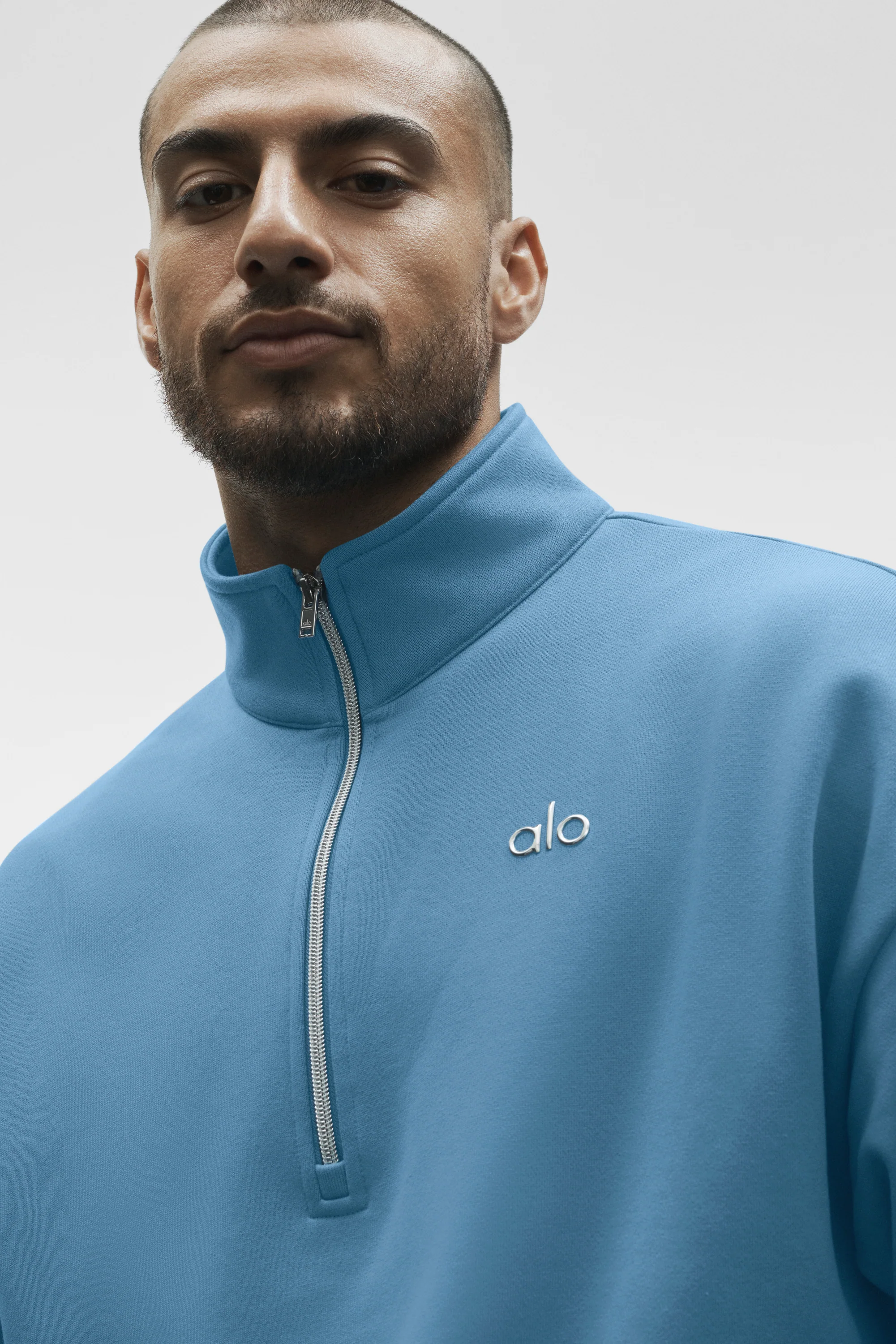 Accolade 1/4 Zip Pullover in California Blue for Men
