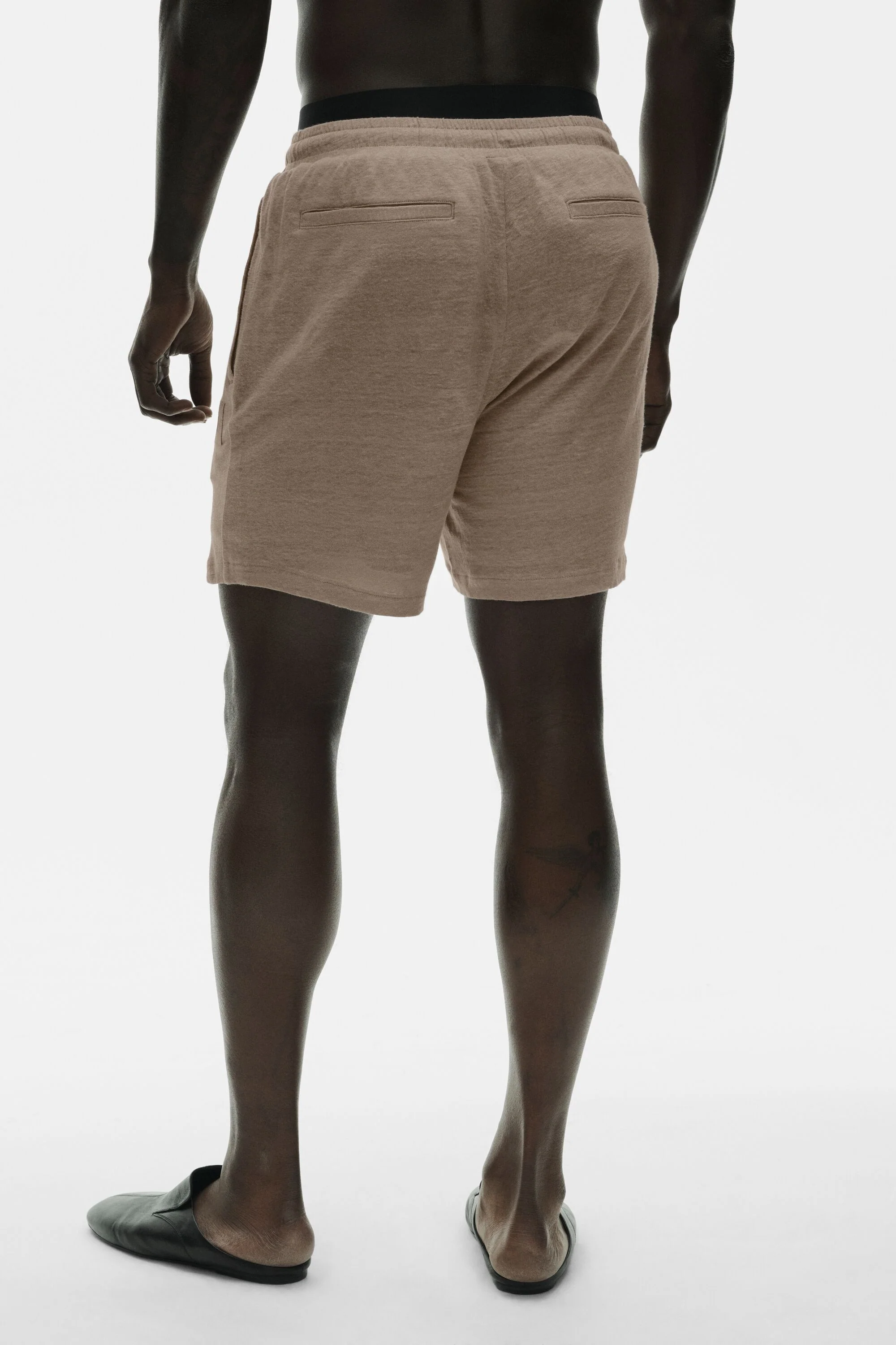 Pantaloncini corti costieri in lino jersey 7" - Gravel