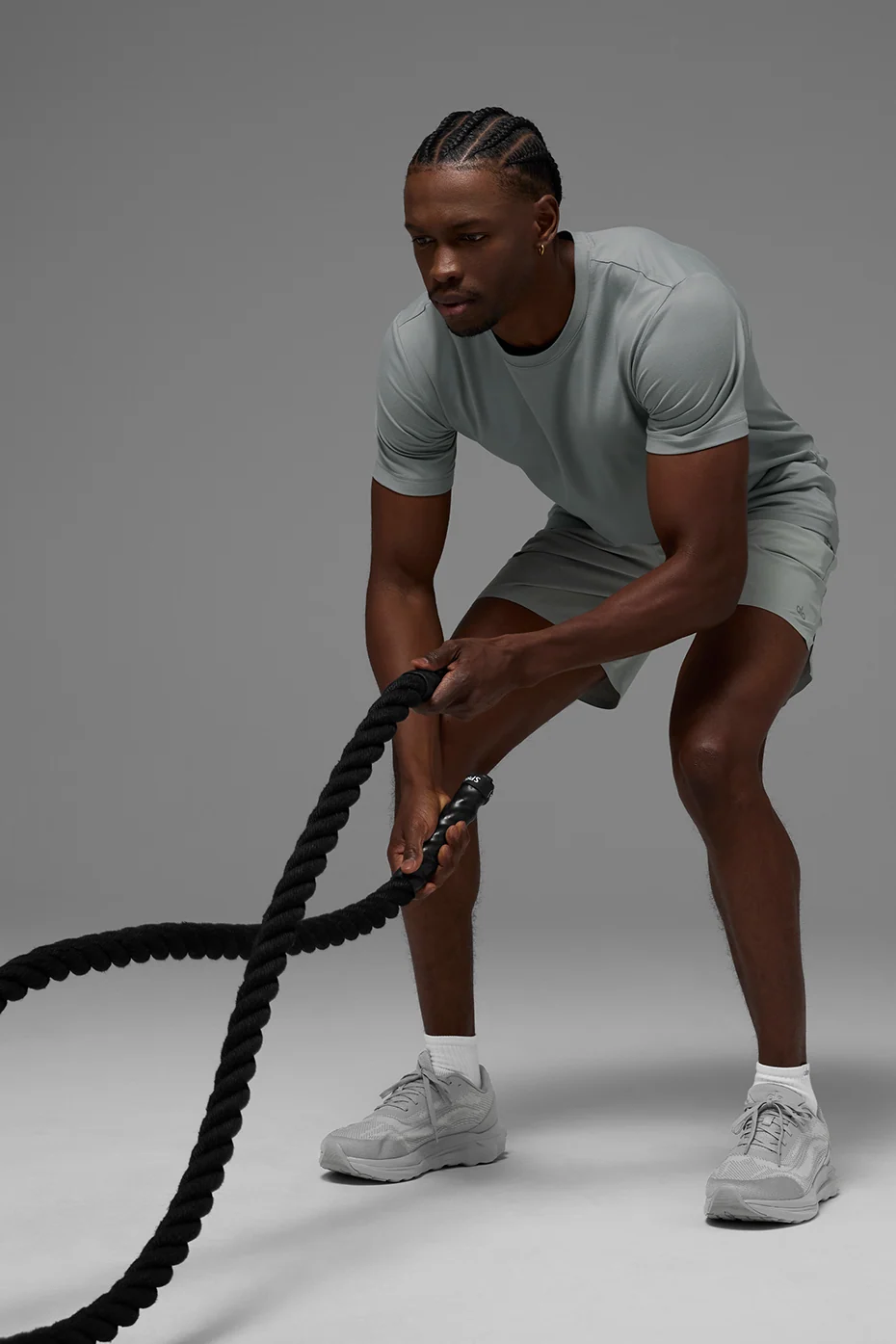 Conquer Reform Crewneck Short Sleeve in Lunar Grey for Training