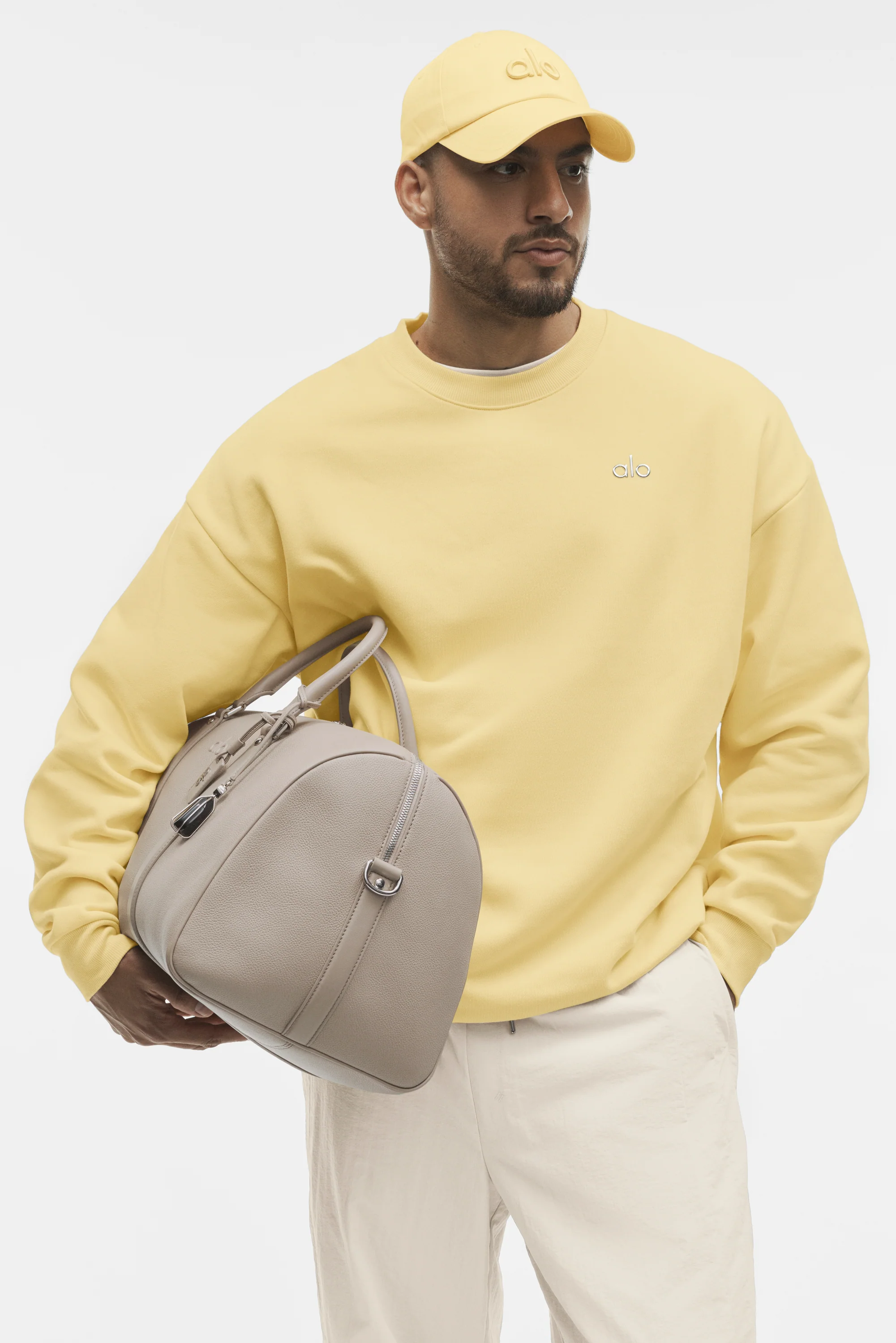 Accolade Crew-Neck-Pullover in Warm Butter aus French Terry