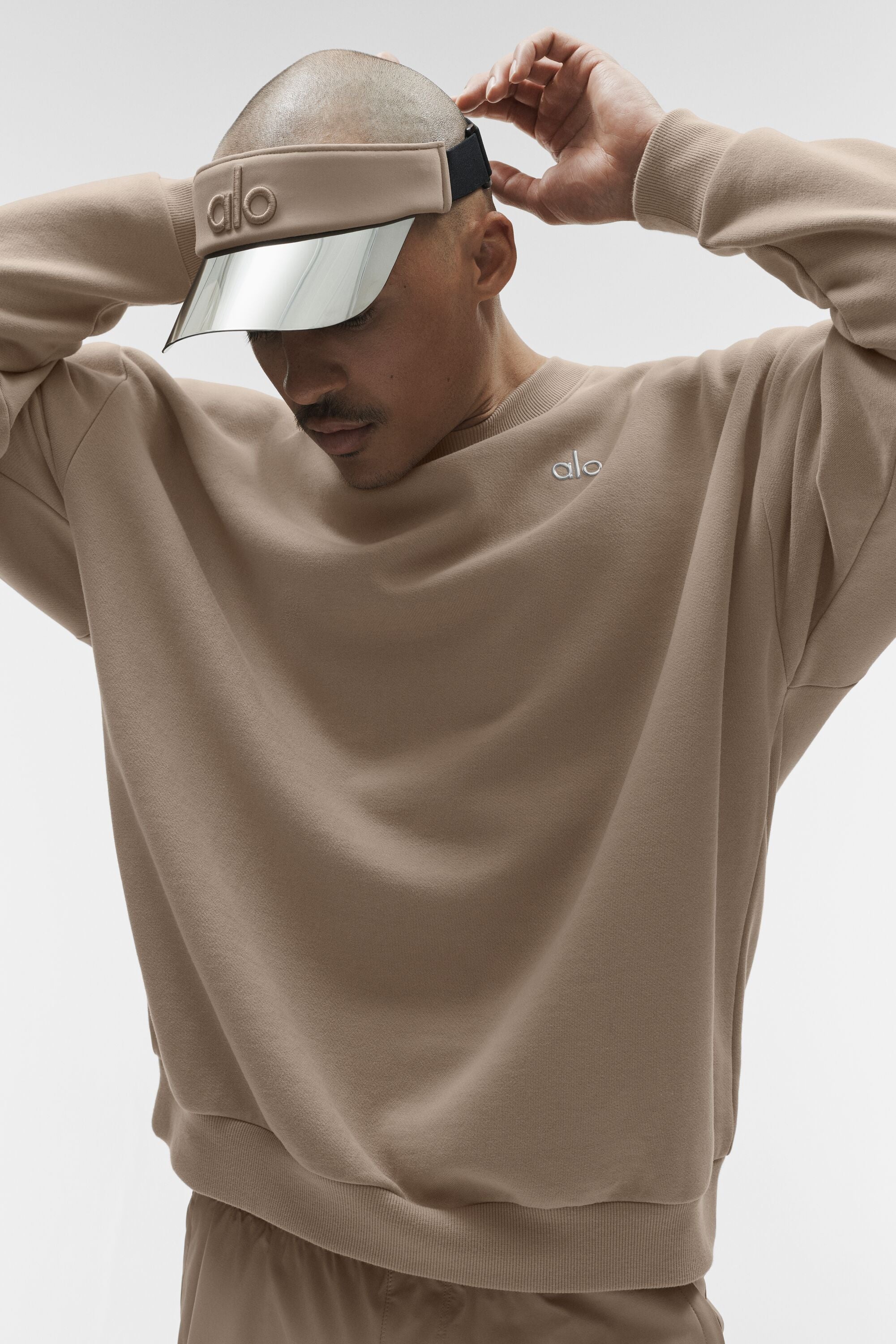 Airlift Solar Visor in Gravel with Holographic Brim