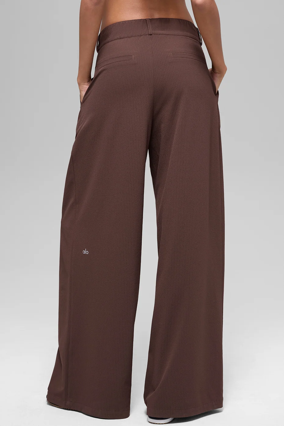 High-Waist Dreamscape Trouser Long in Brownstone