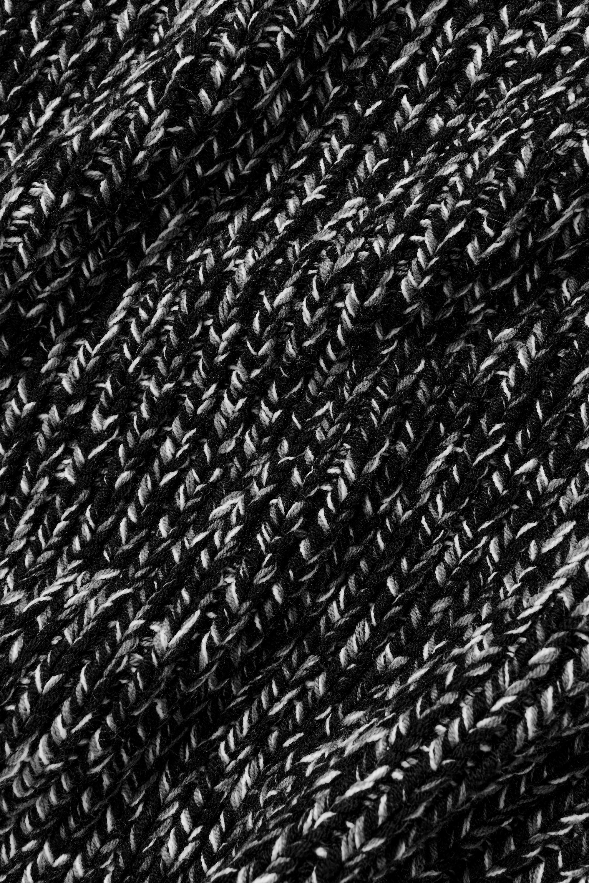 Chunky Knit Rewind Hoodie in Black Multi for Women