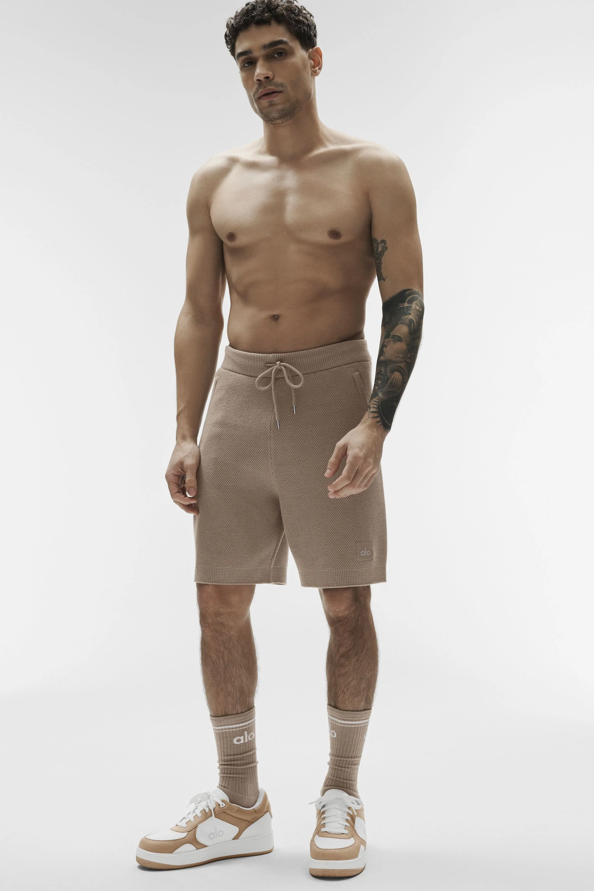 7" Sports Club Sweater Knit Short in Gravel
