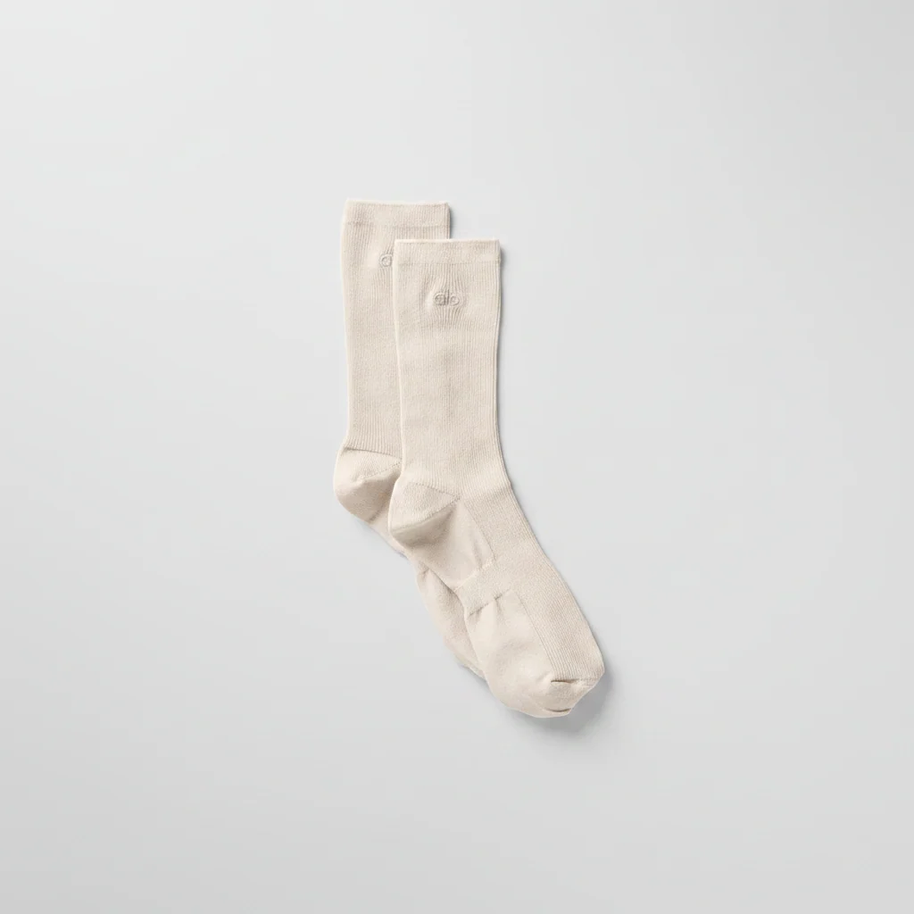 Half-Crew Understated Sok voor Heren en Dames, Bone