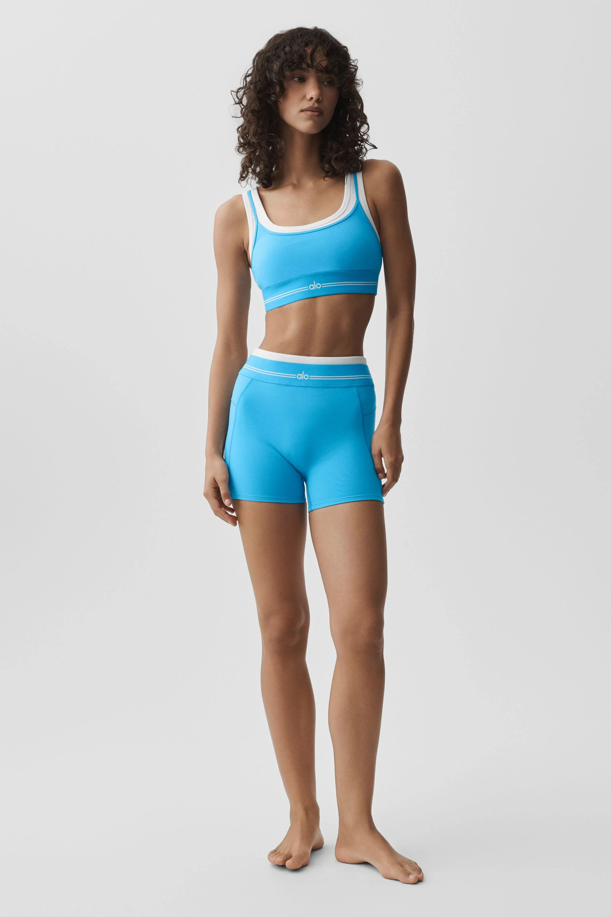 Soutien-gorge Airbrush Better Together en bleu azur et blanc