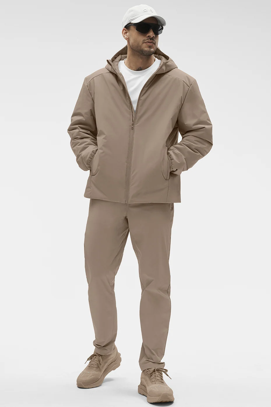 Chaqueta con cremallera completa Elemental en gris grava para hombre