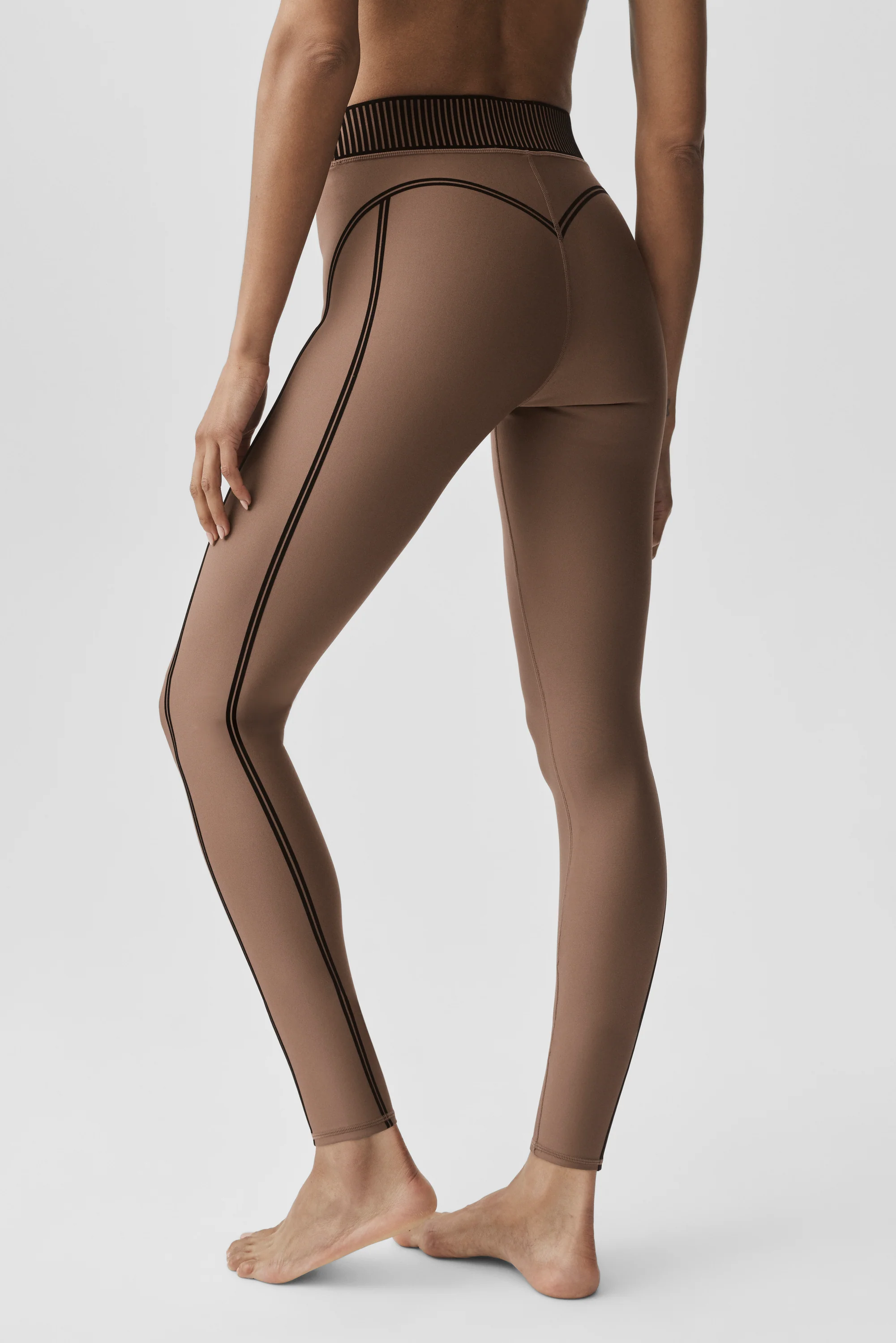 Airlift high-waist 7/8 Line Up legging Java Brown