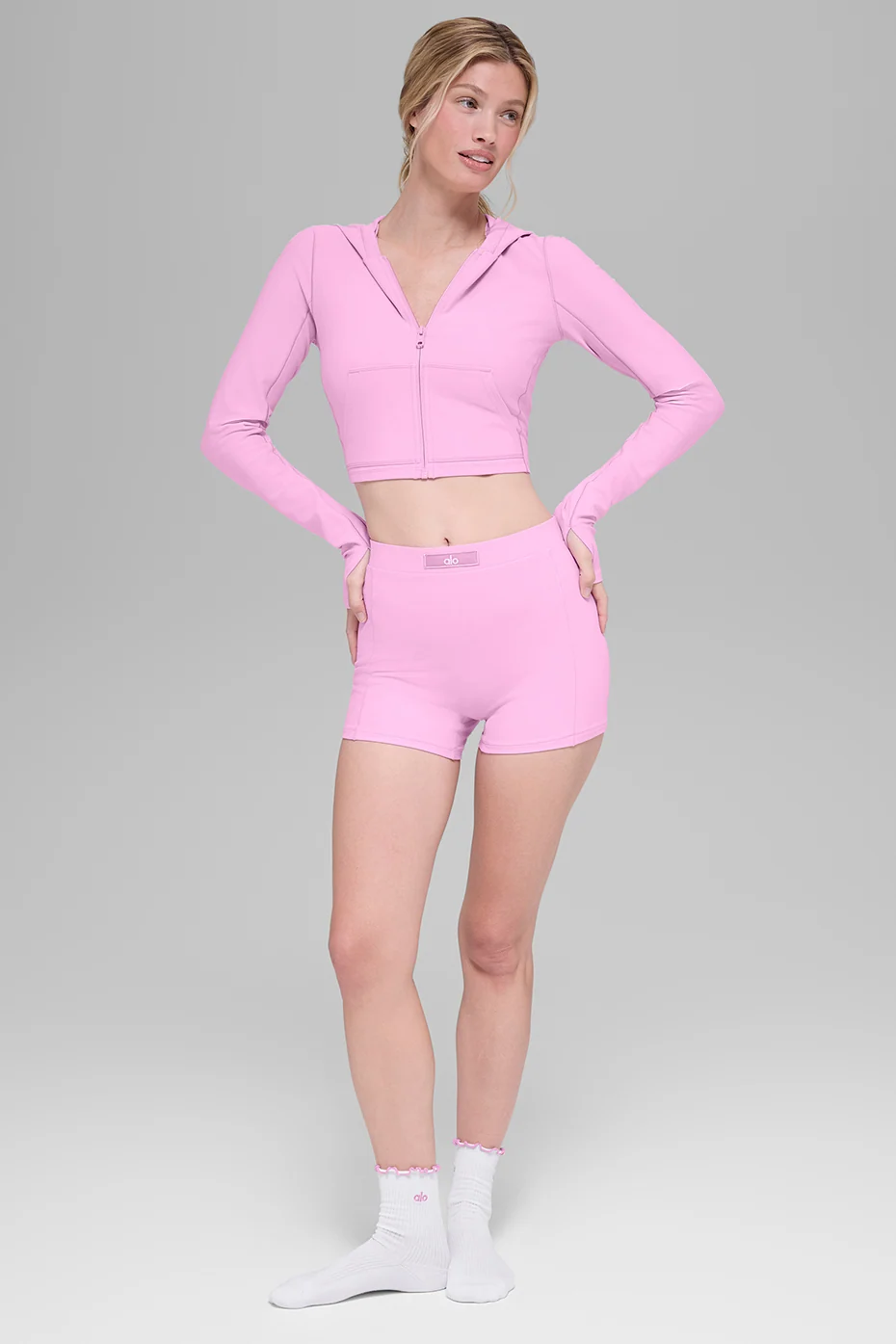 Alosoft Sincere Fitted Jacket in Candy Heart Pink