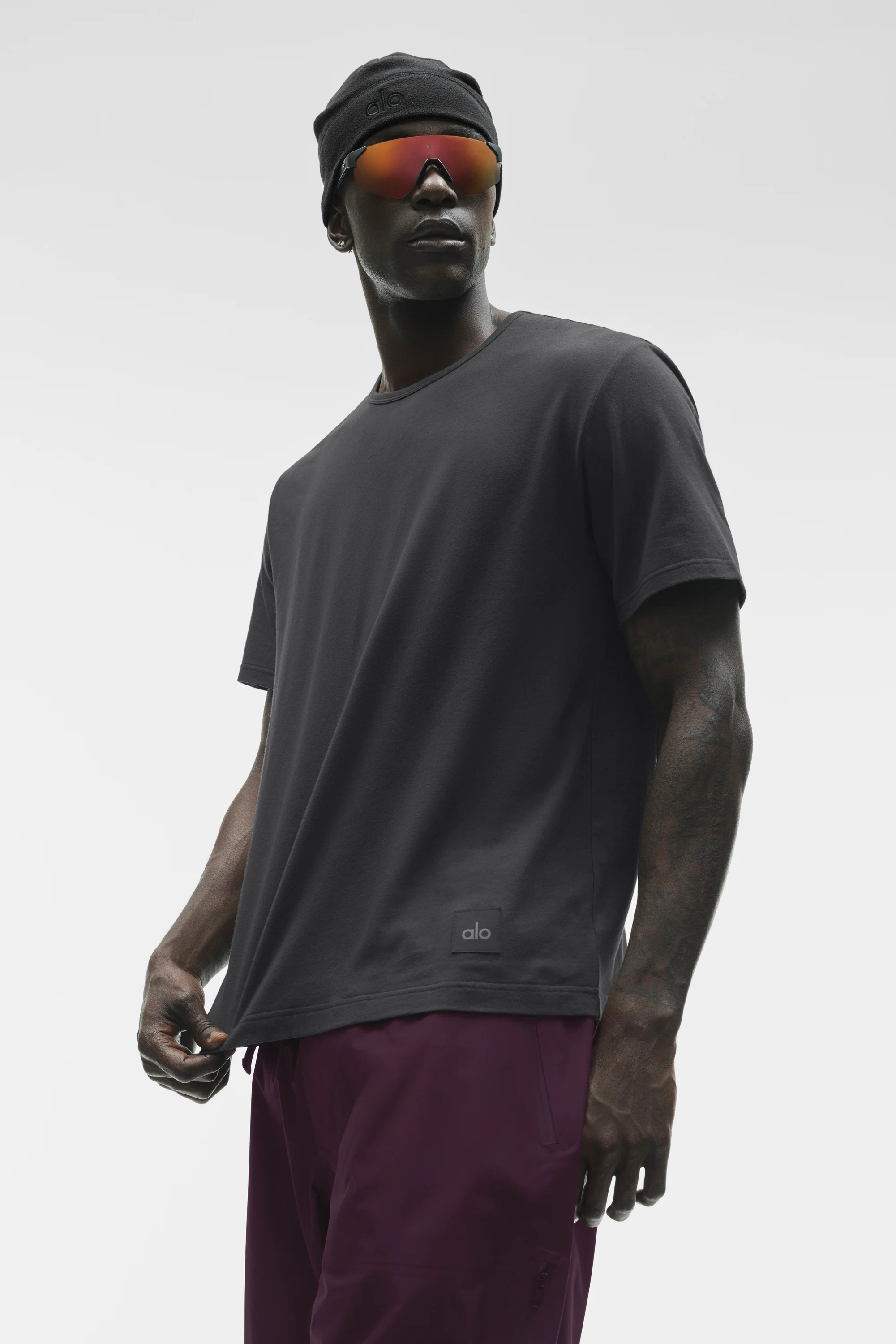 Street Essential Tee Anthracite Relaxed Cotton Blend Men's Top