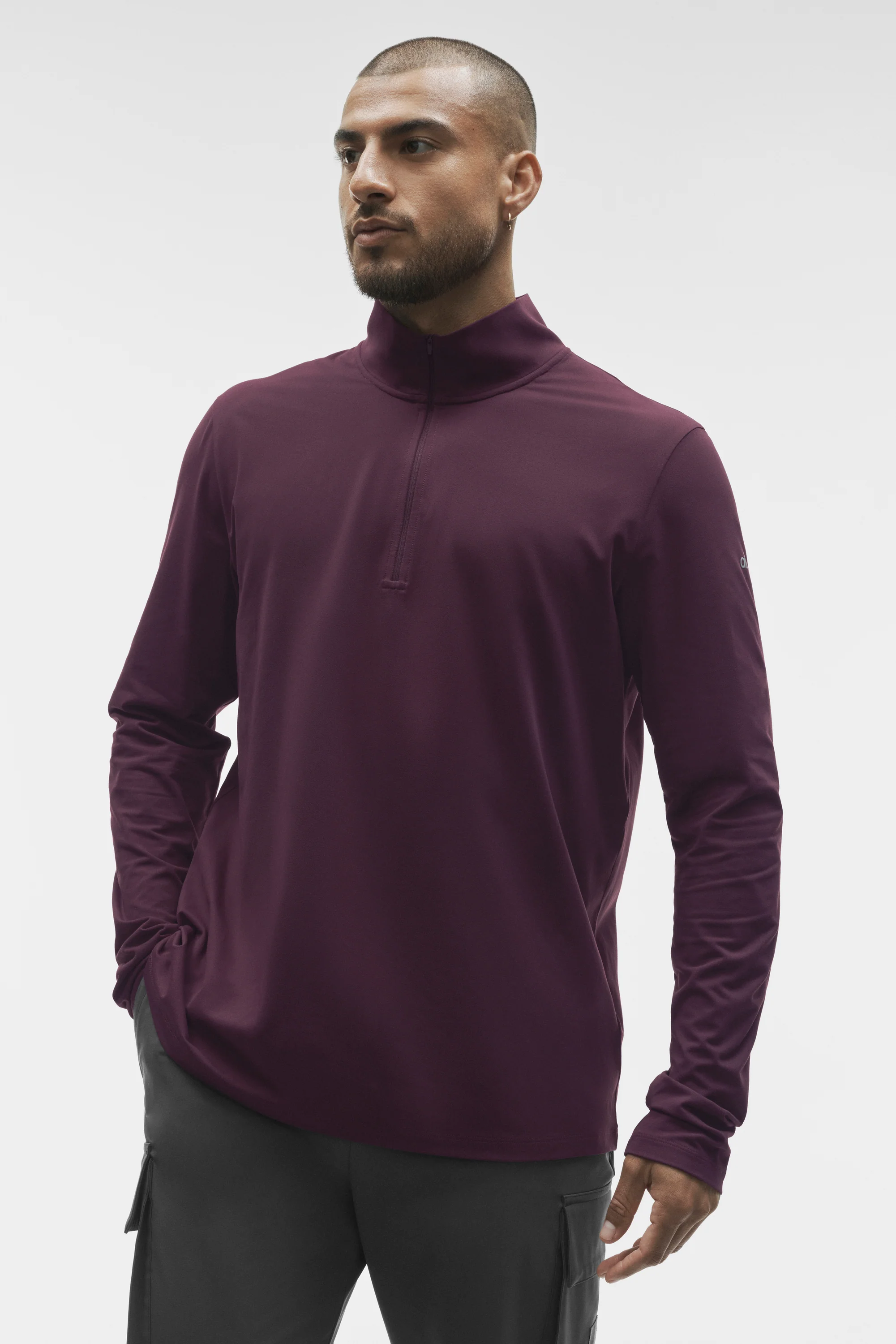 Conquer 1/4 Zip Reform Long Sleeve - Rich Bordeaux