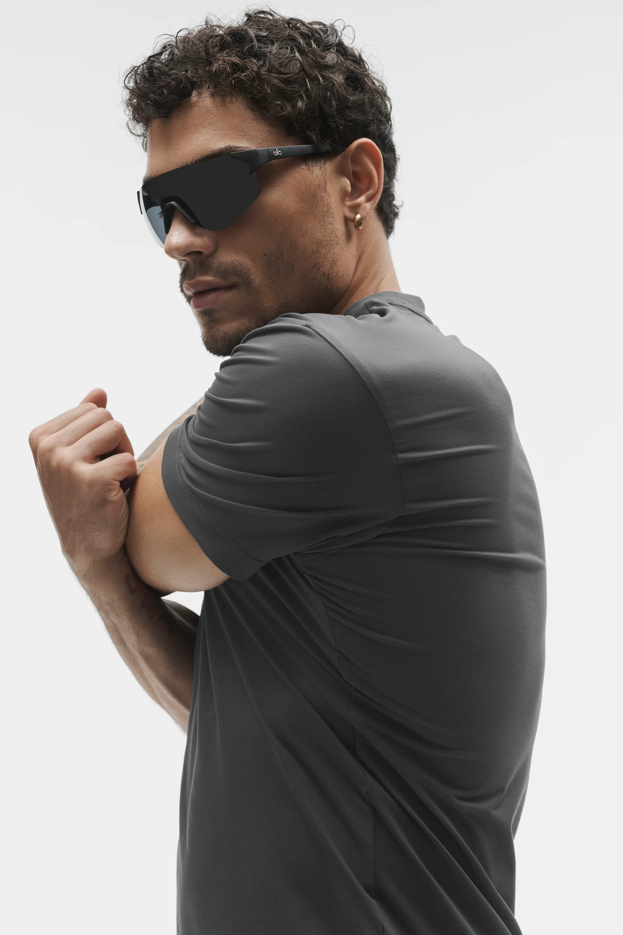Conquer Reform Crewneck Short Sleeve Top in Anthracite