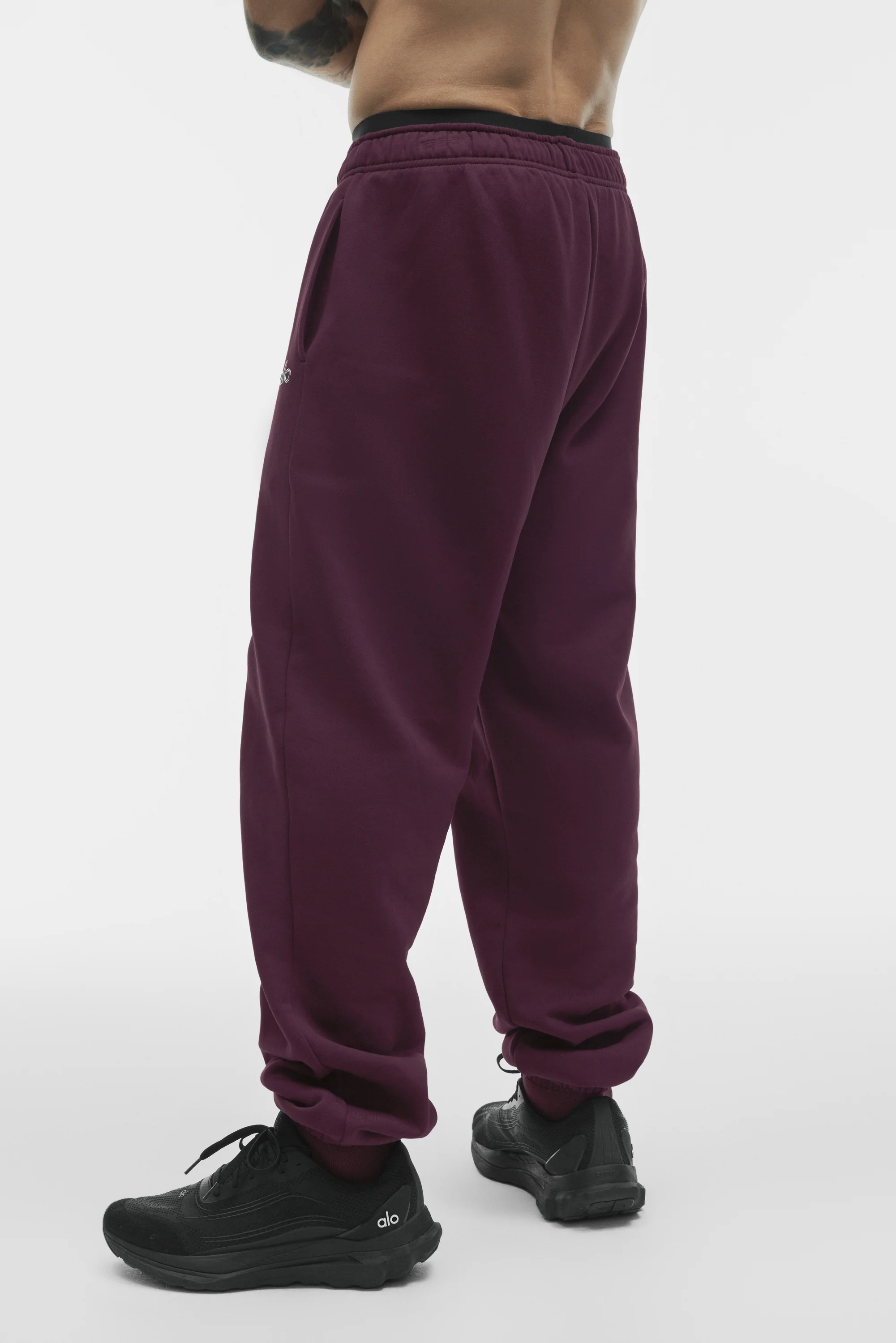 Accolade Sweatpant in Rich Bordeaux, French Terry Lounge Fit