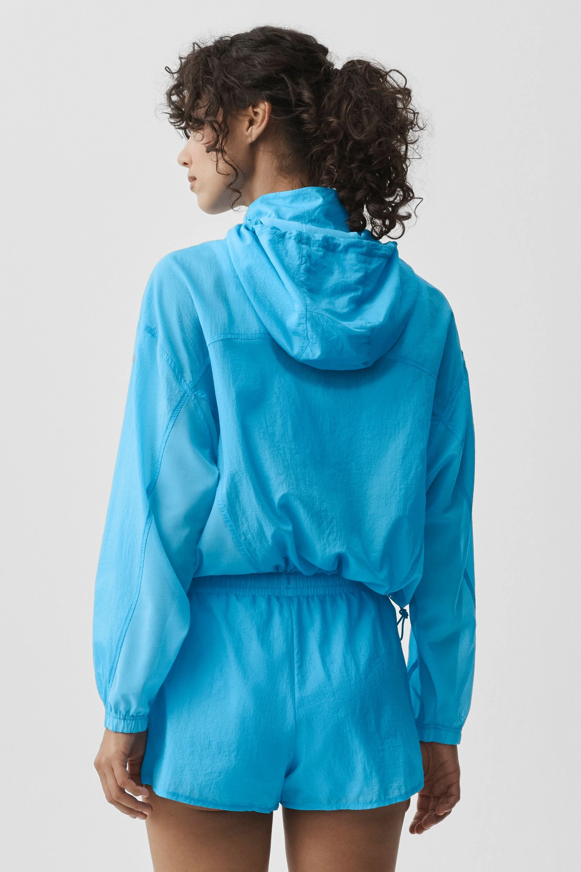 1/4 Zip Go Time Pullover in Azure Blue Ripstop