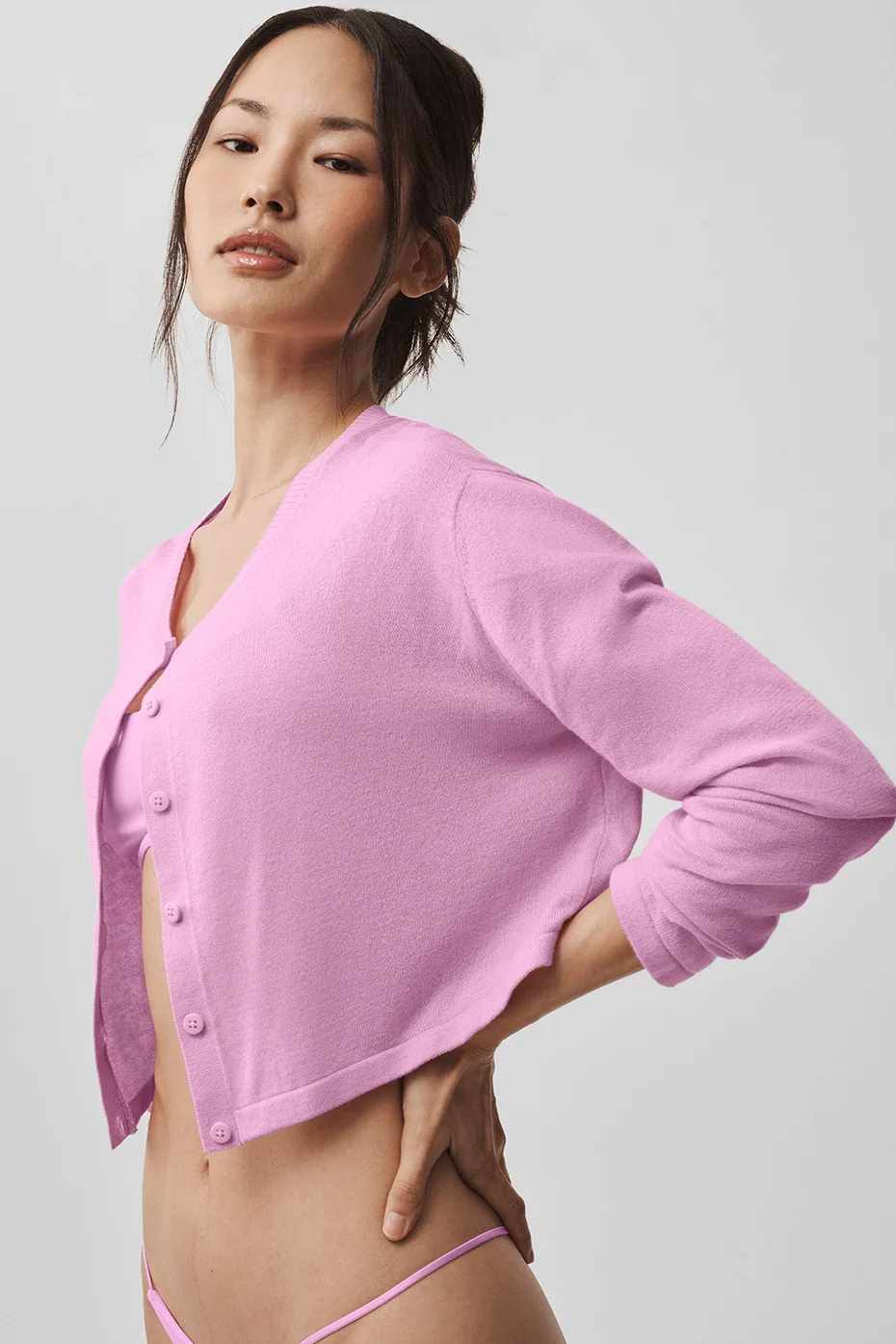 Supernatural Sweater Cardigan in Candy Heart Pink