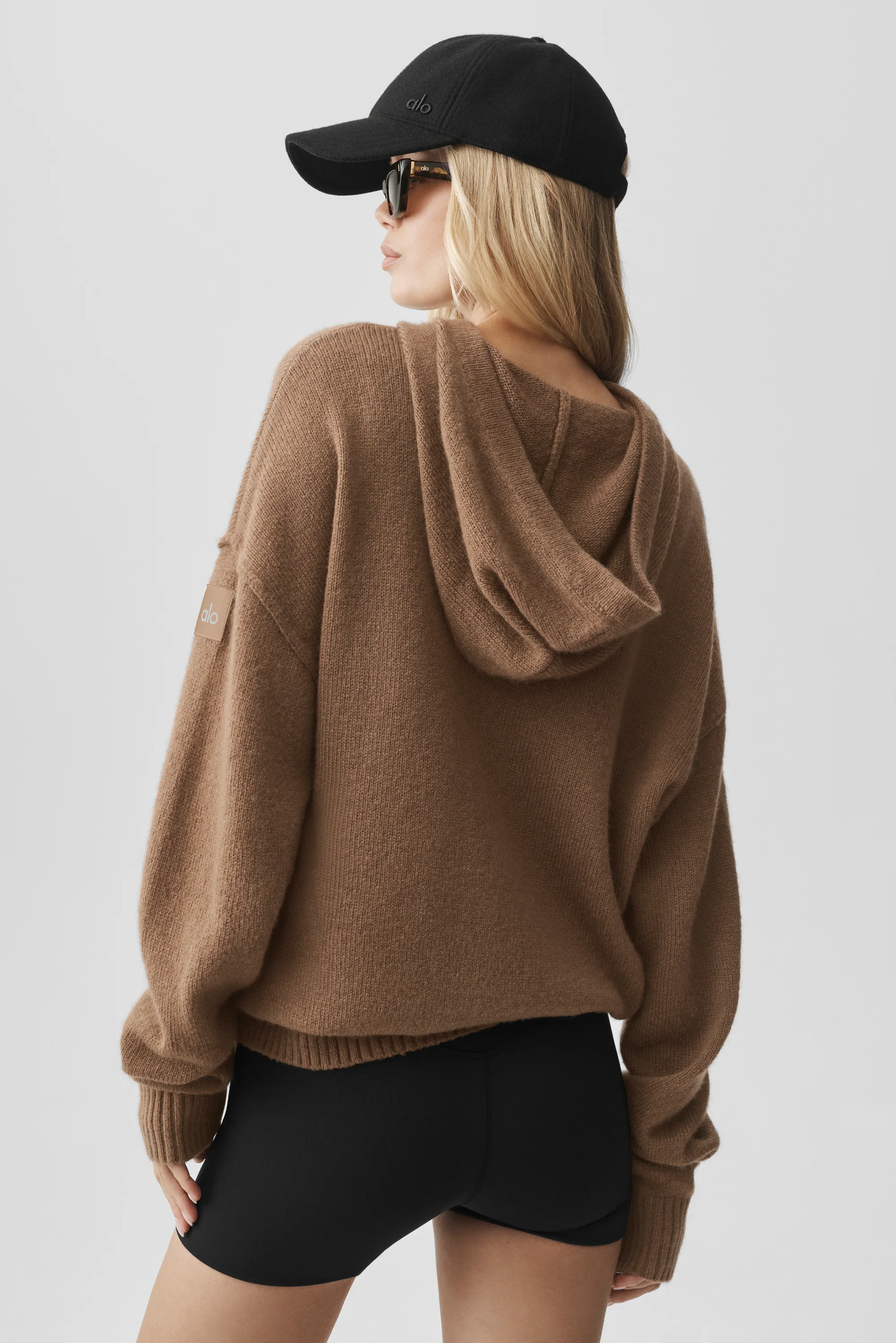 Wool Cashmere New Class Hoodie in Java Brown for Women