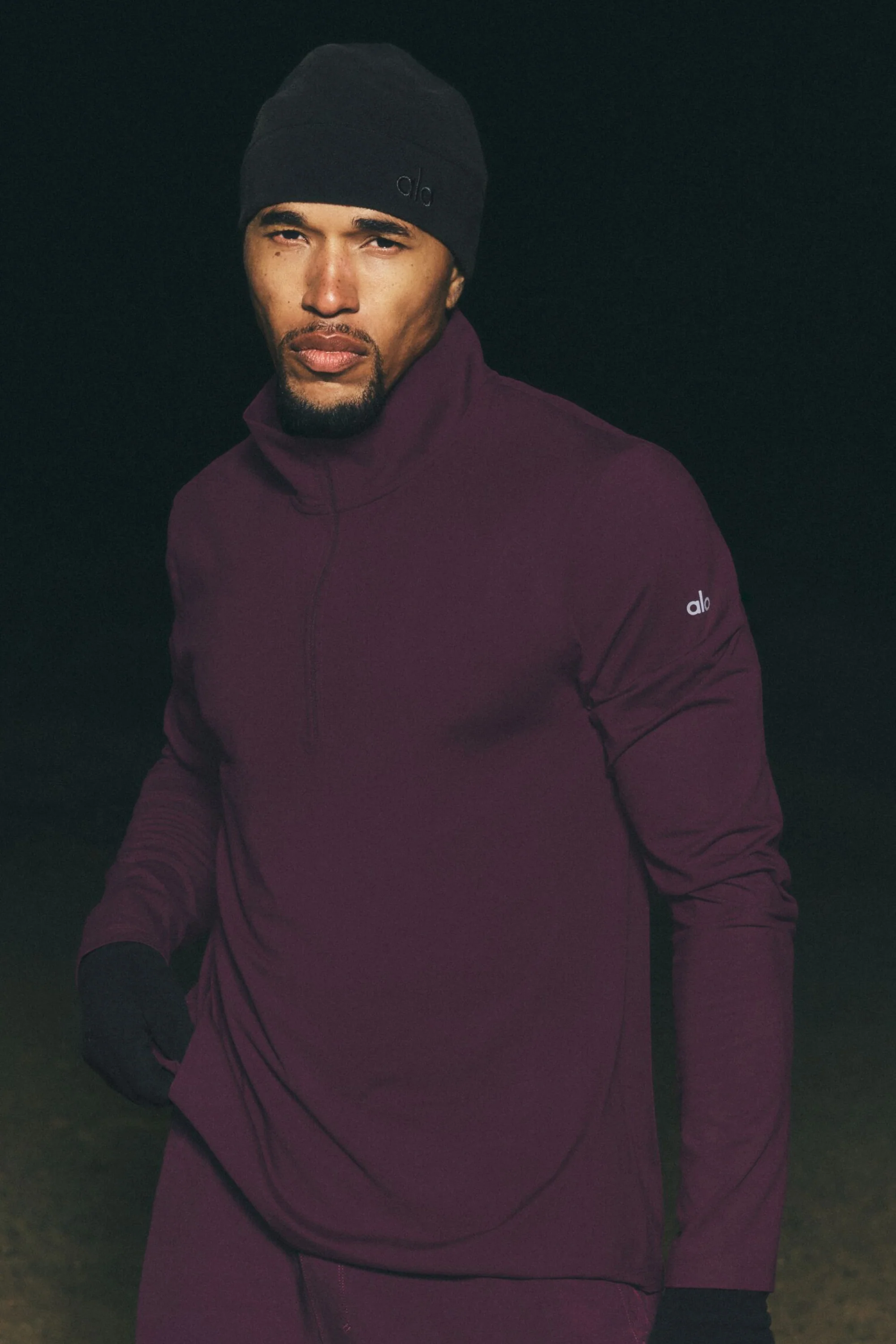 Conquer 1/4 Zip Reform Long Sleeve Rich Bordeaux Men's Pullover