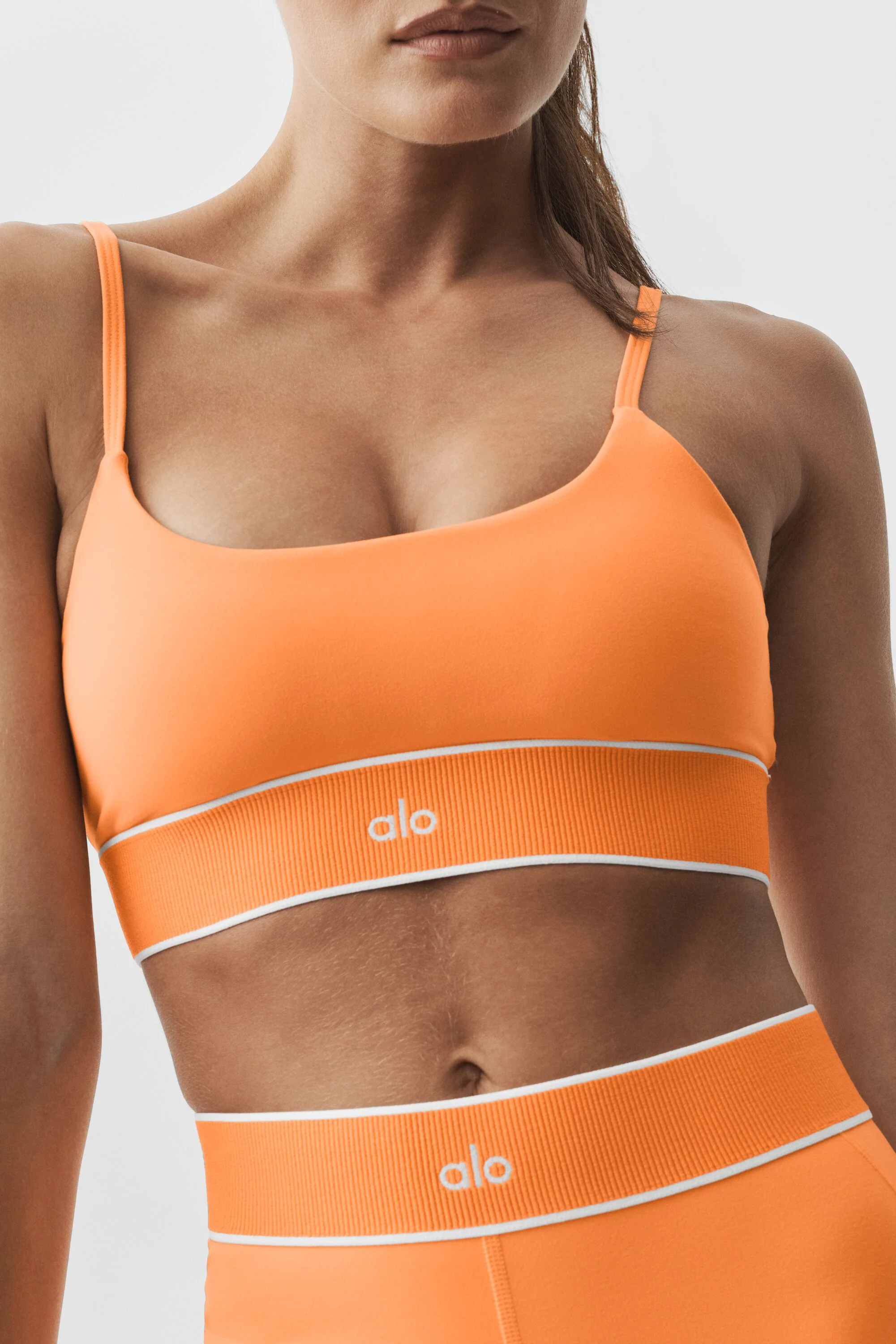 ALO Softsculpt Amp It Up Bra in Satsuma Breeze
